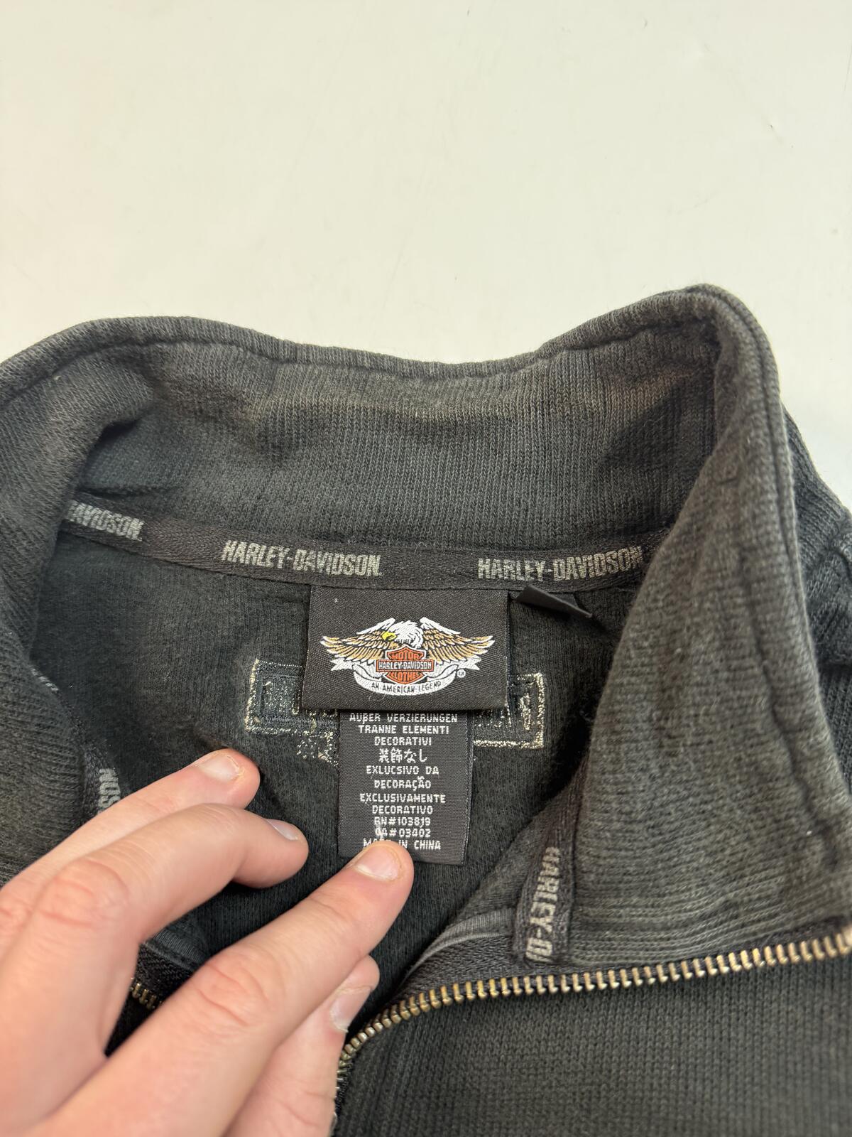 Vintage Harley Davidson quarter zip sweatshirt (M)