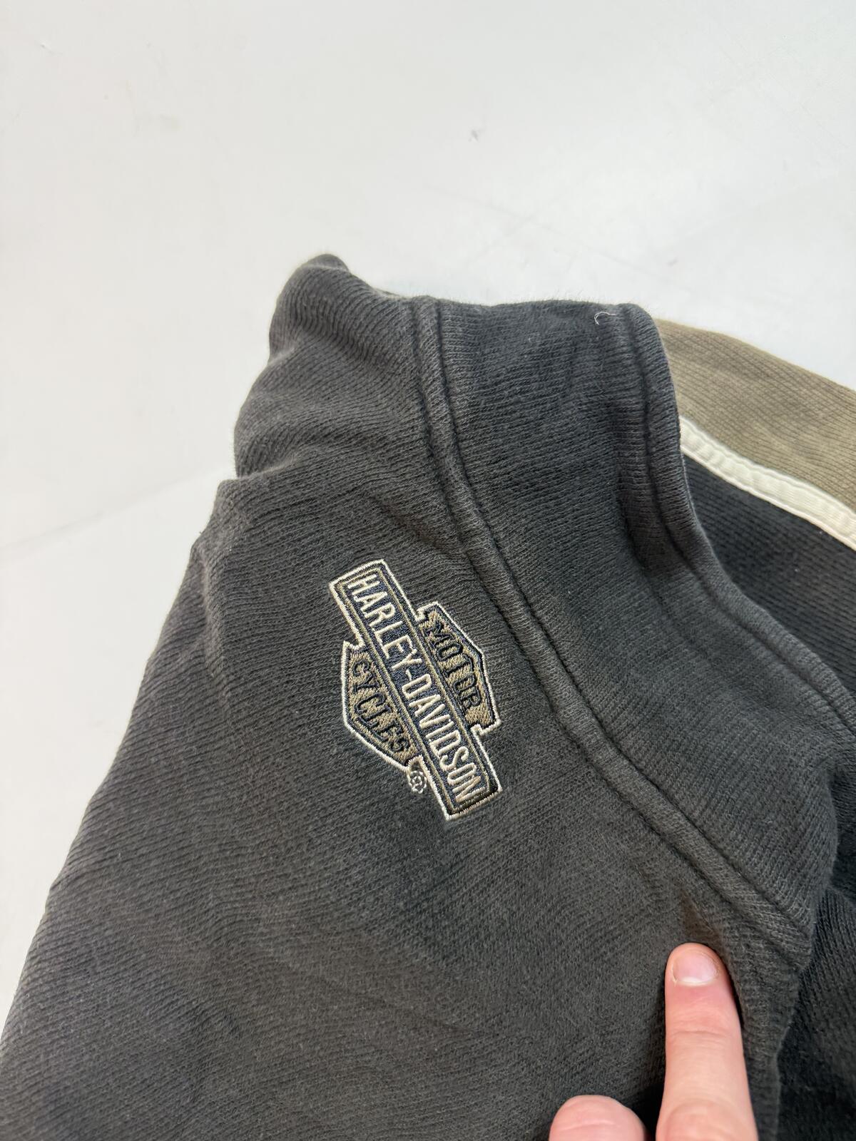 Vintage Harley Davidson quarter zip sweatshirt (M)