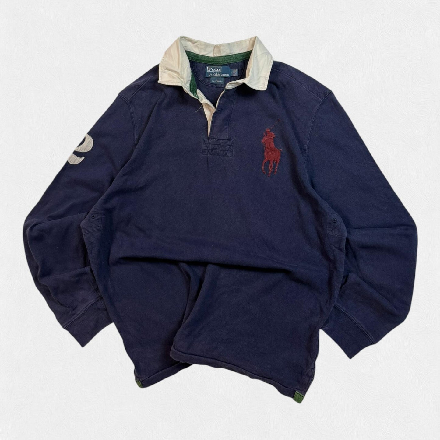 Vintage Ralph Lauren big pony rugby polo shirt (L)