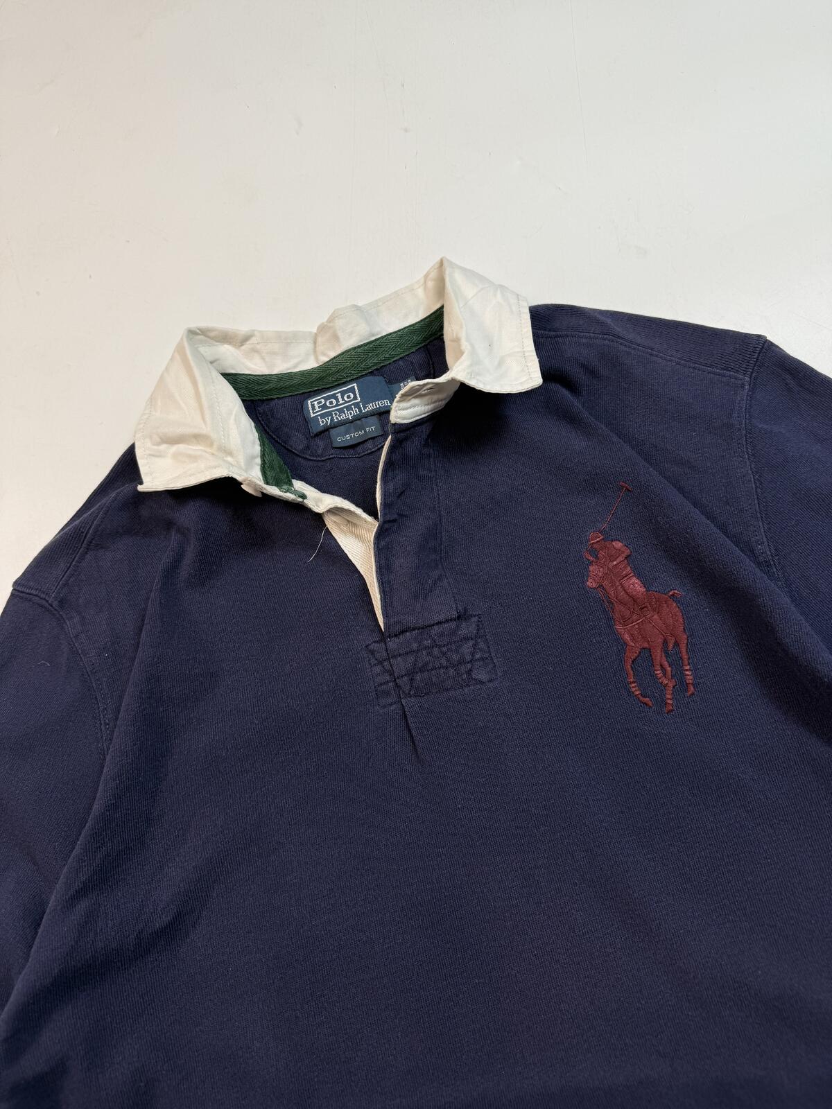 Vintage Ralph Lauren big pony rugby polo shirt (L)