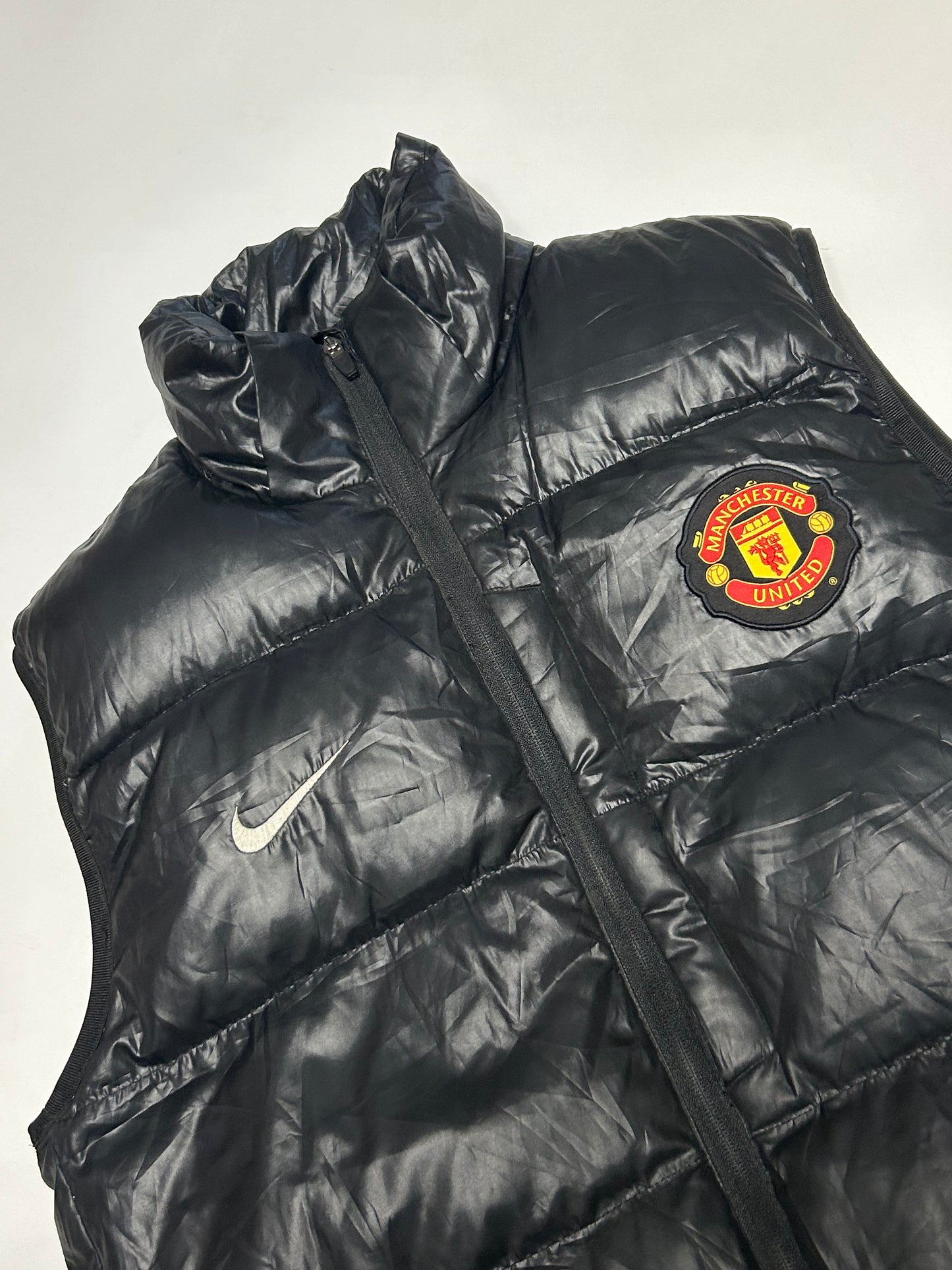 Vintage Manchester United Nike gilet puffer jacket (L)
