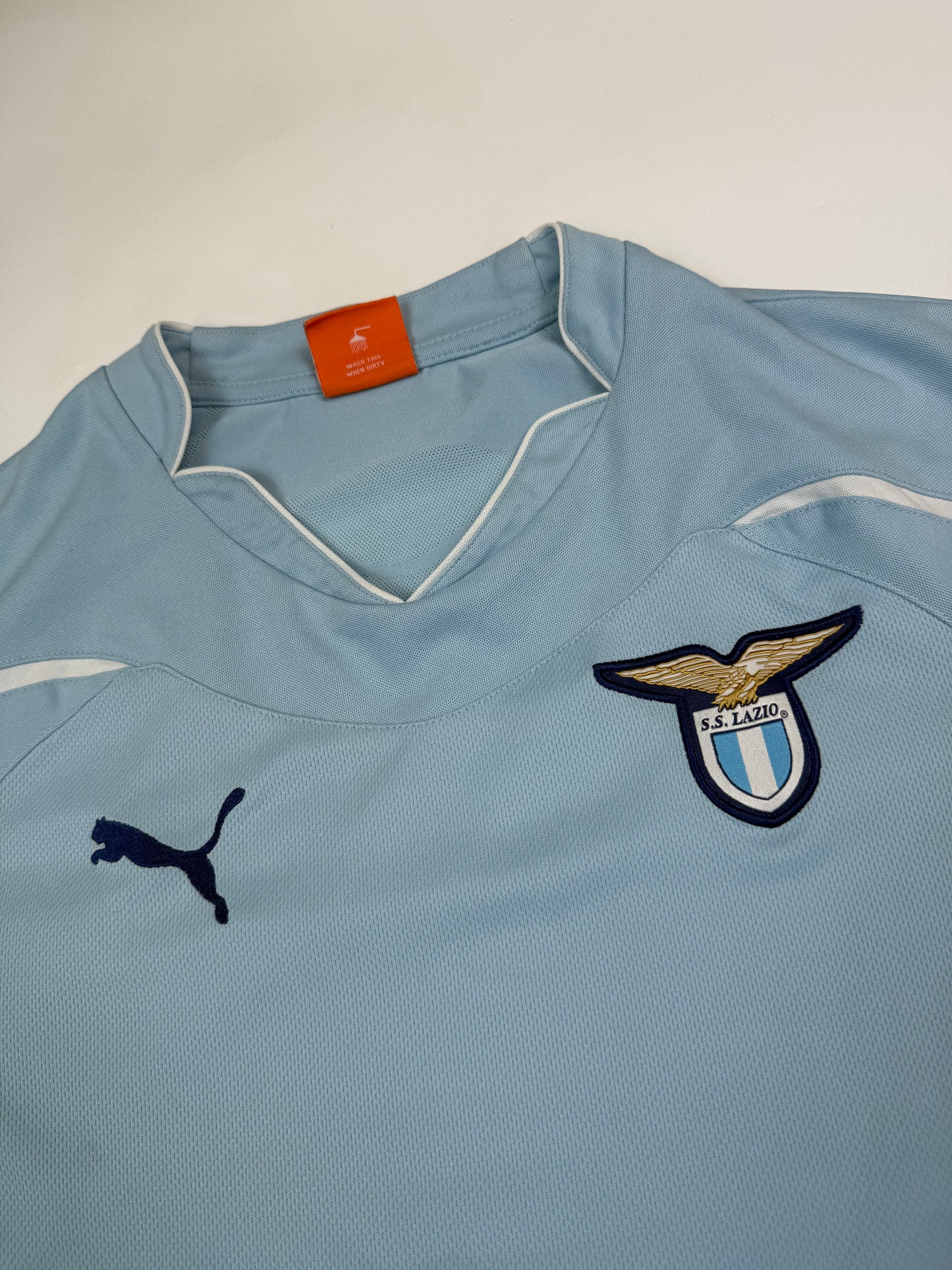 Lazio 2010/11 Puma home football shirt (S)