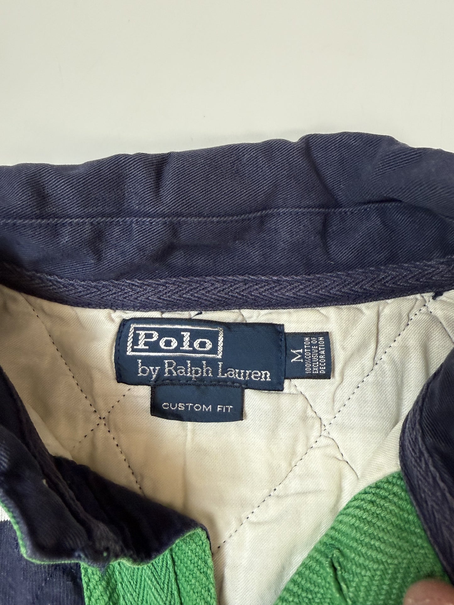 Vintage 90s Polo Ralph Lauren Mercer striped rugby polo (M)