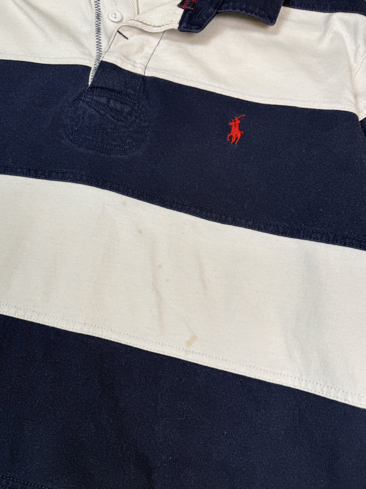 Vintage Polo Ralph Lauren striped rugby polo (XL)