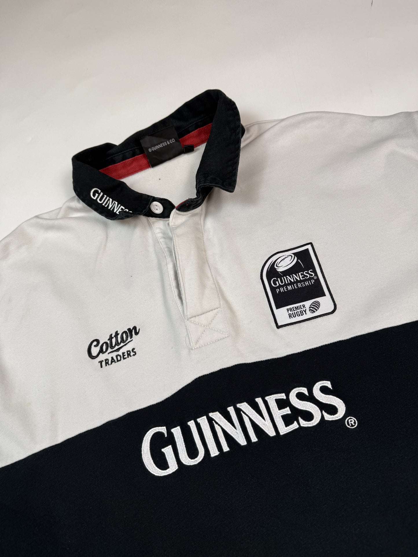 Vintage Guinness Cotton Traders rugby shirt (XXL)