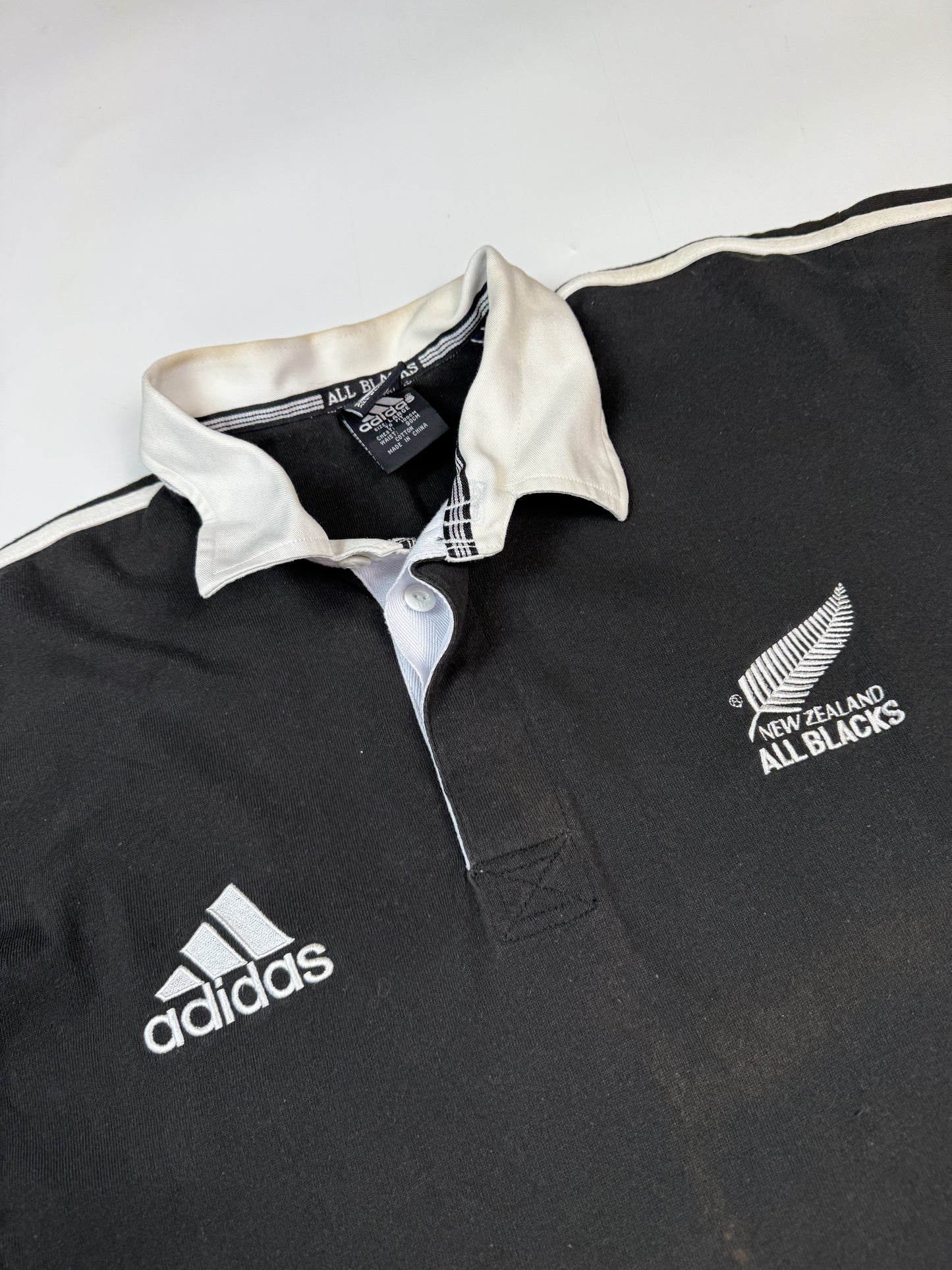Vintage New Zealand 1999/00 Adidas rugby shirt (L)
