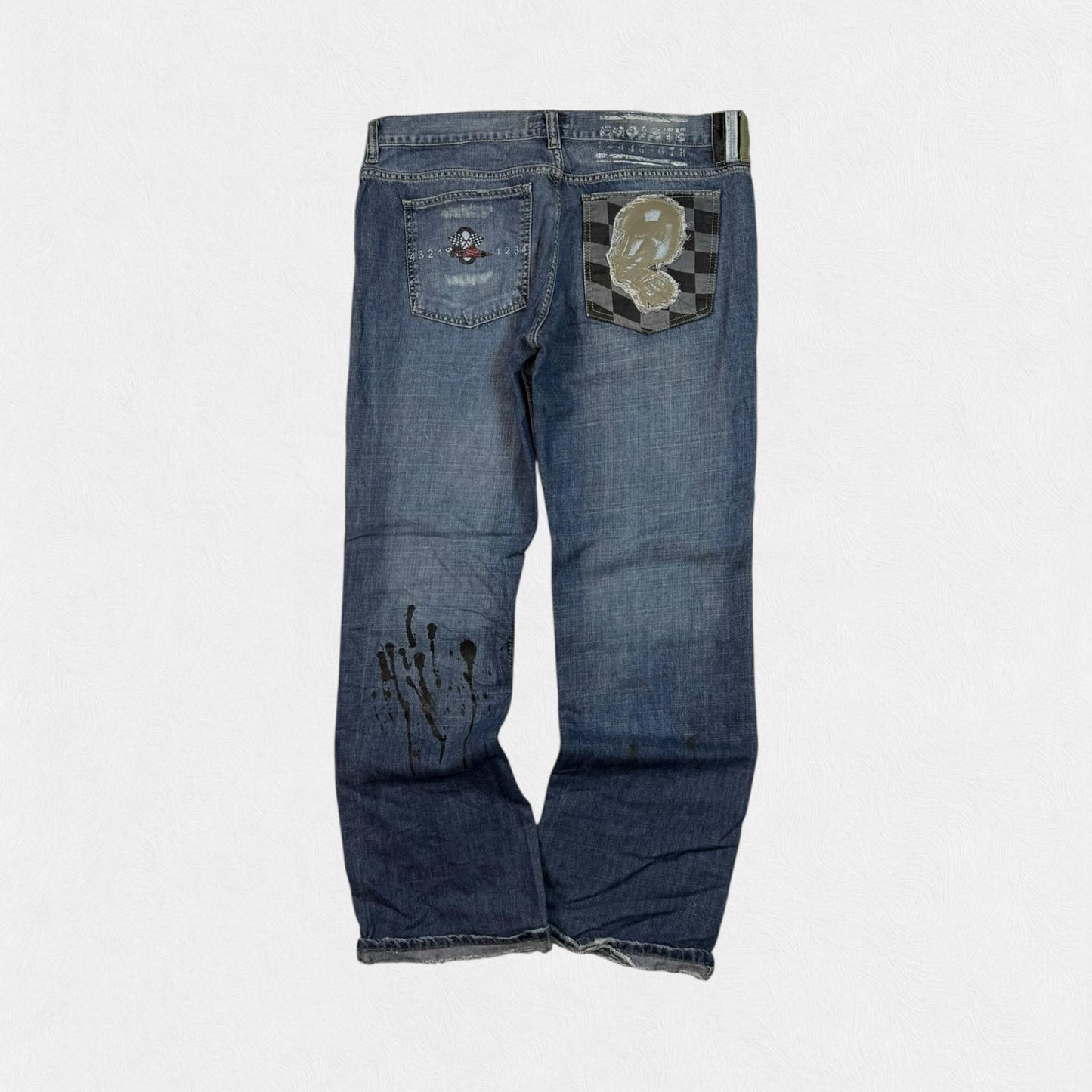 Vintage Y2K baggy hip hop Jeans (W38)