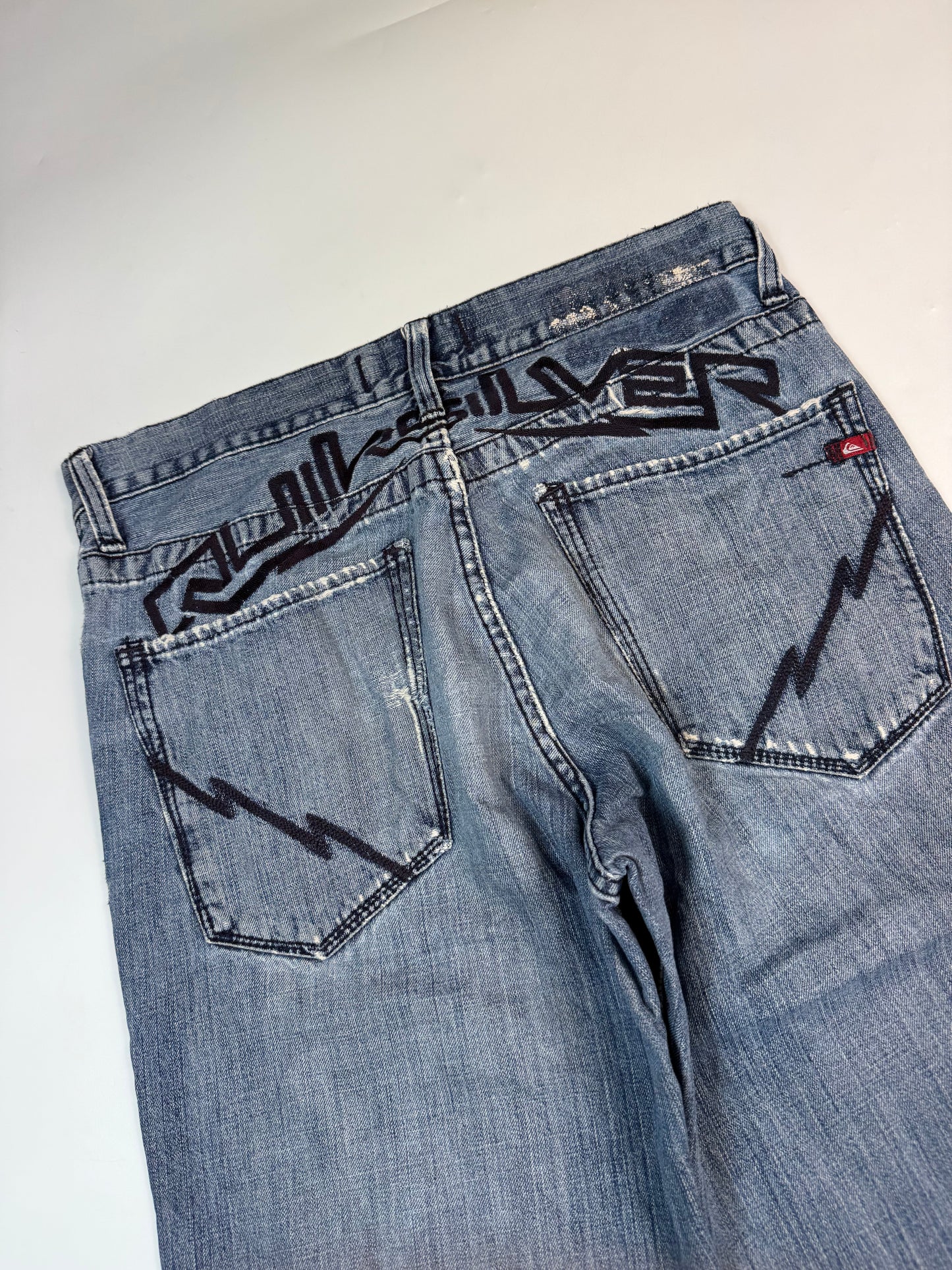 Vintage Quiksilver spell out baggy jeans (W34)