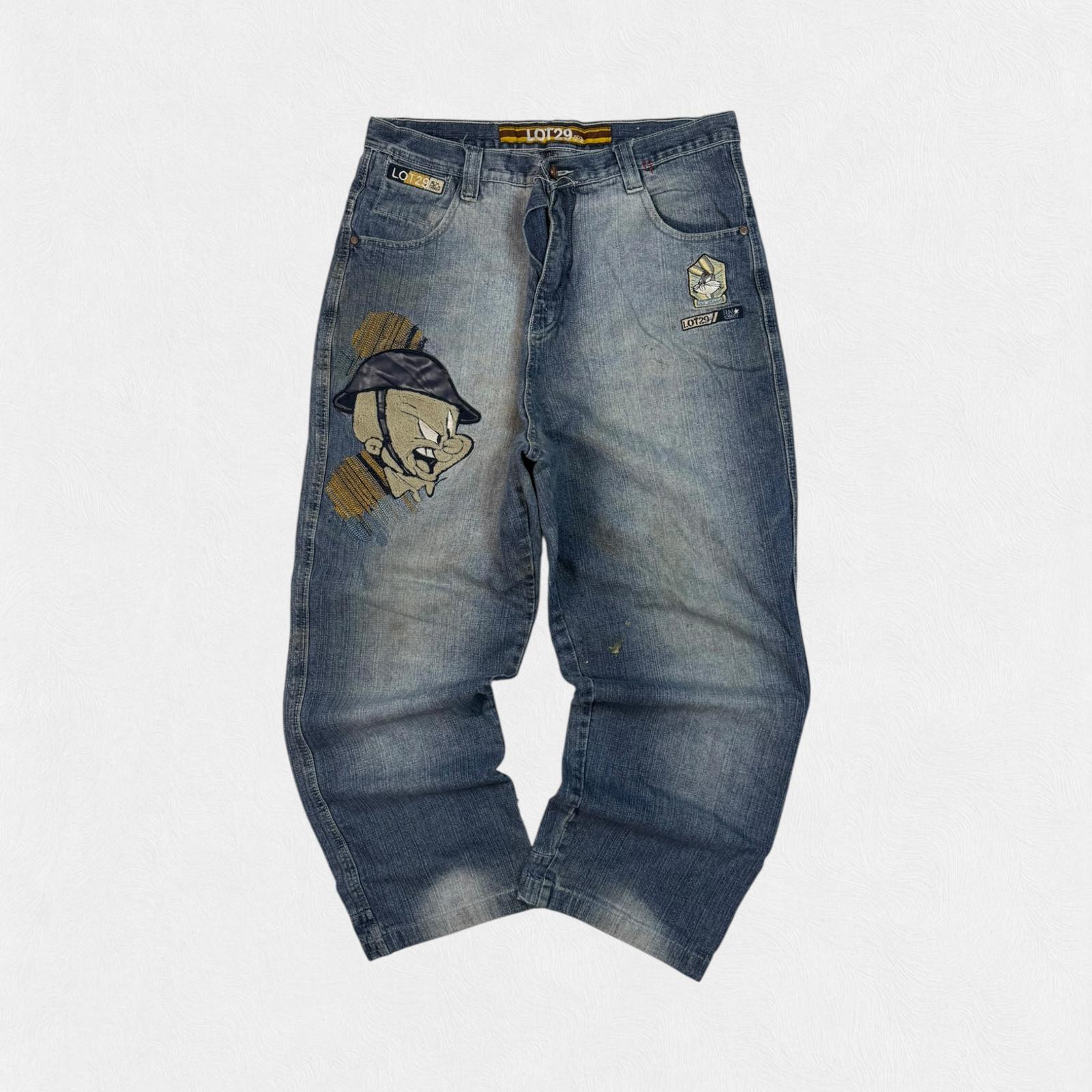 Vintage Y2K baggy hip hop Jeans (W32)