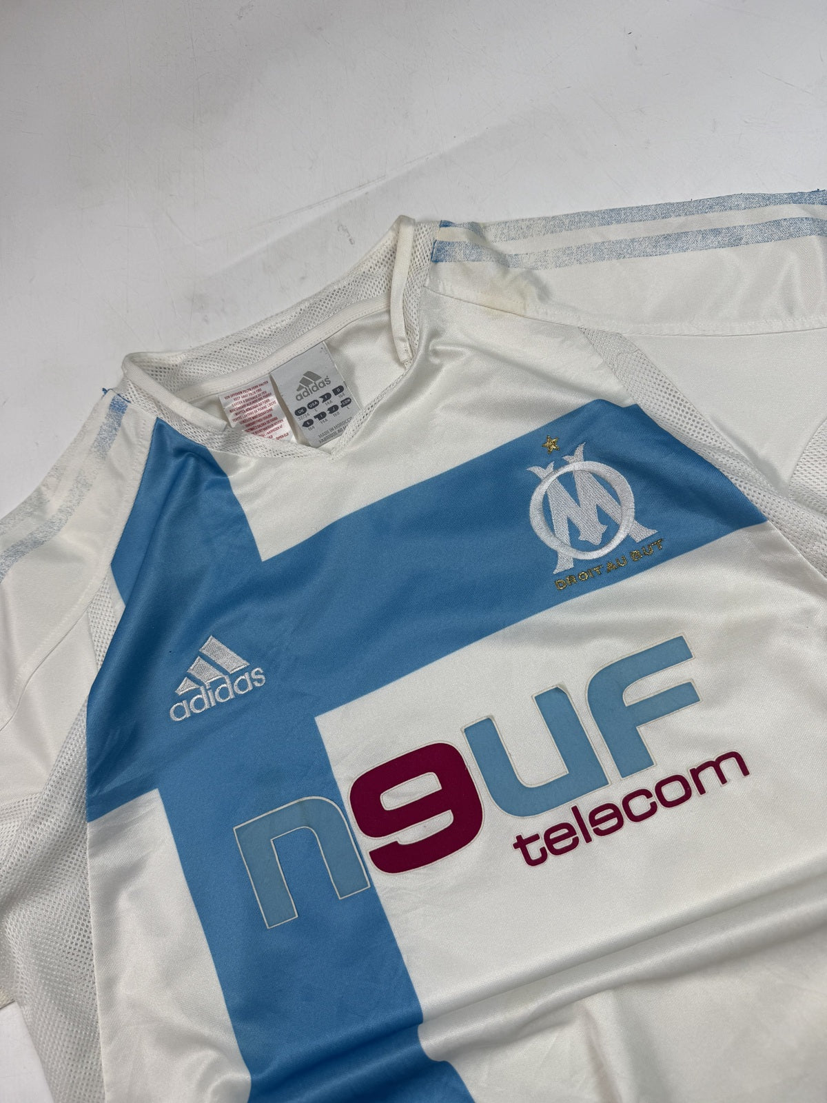 Vintage Olympique Marseille 2004/05 Adidas football shirt (L)