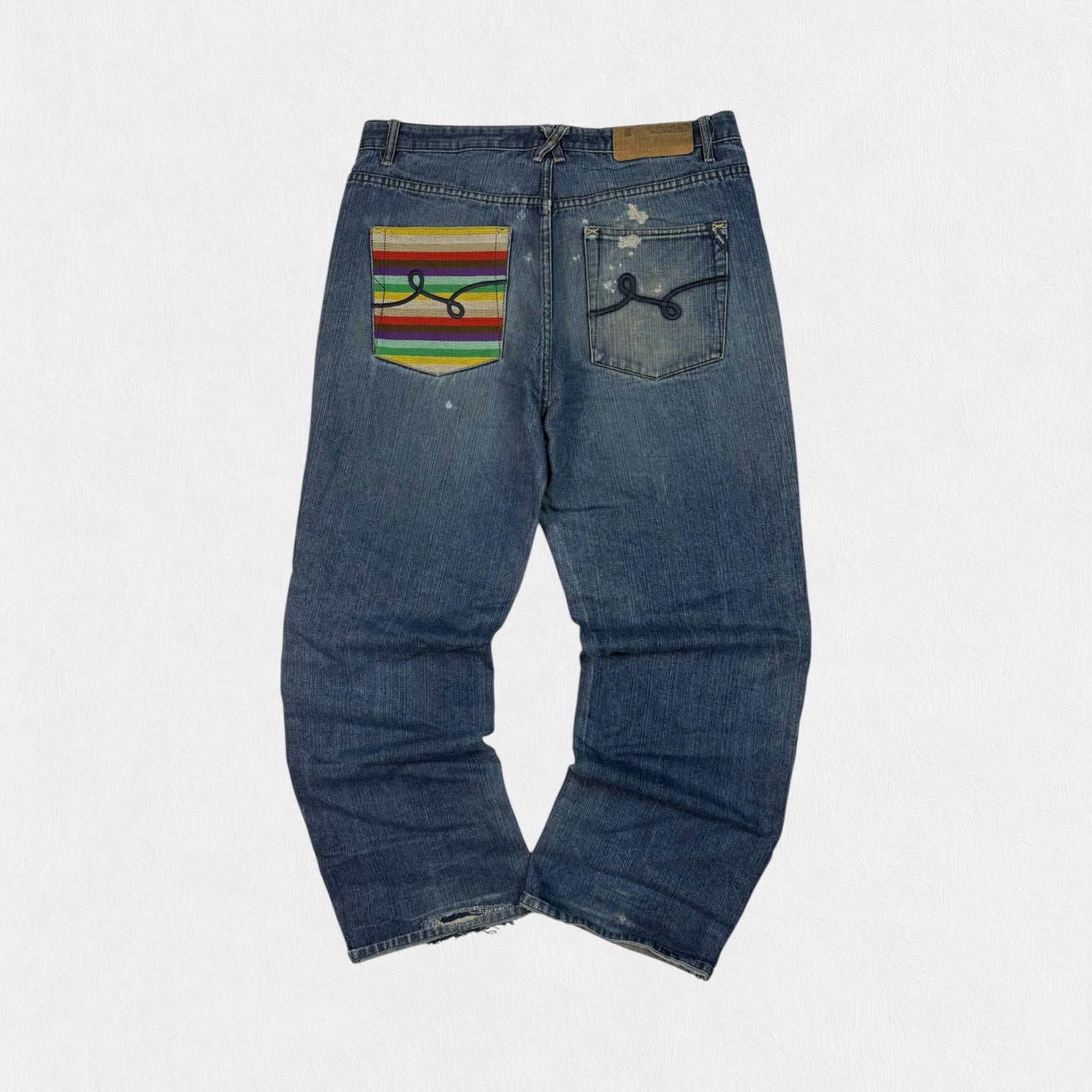 Vintage Y2K baggy hip hop Jeans (W36)