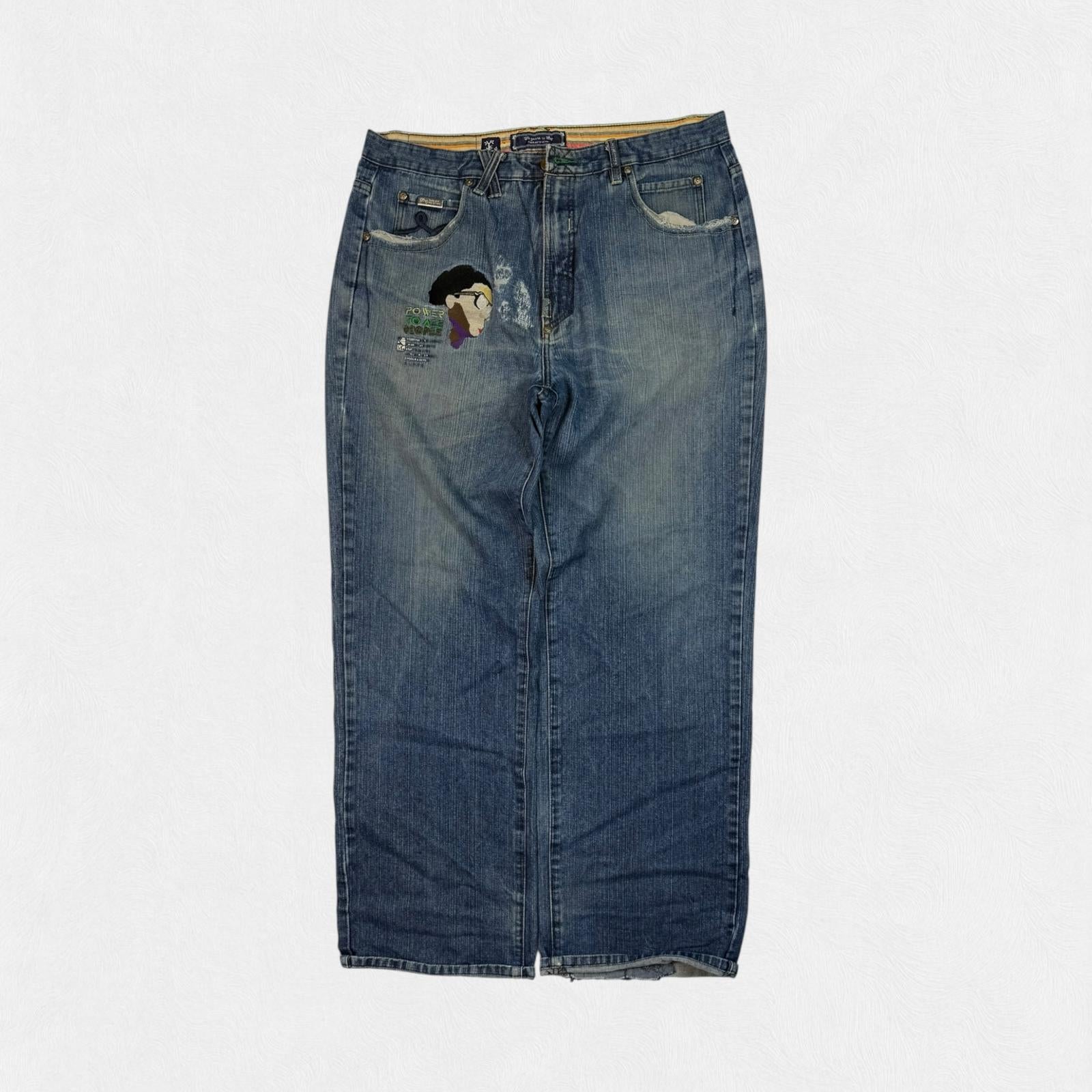 Vintage Y2K baggy hip hop Jeans (W36)