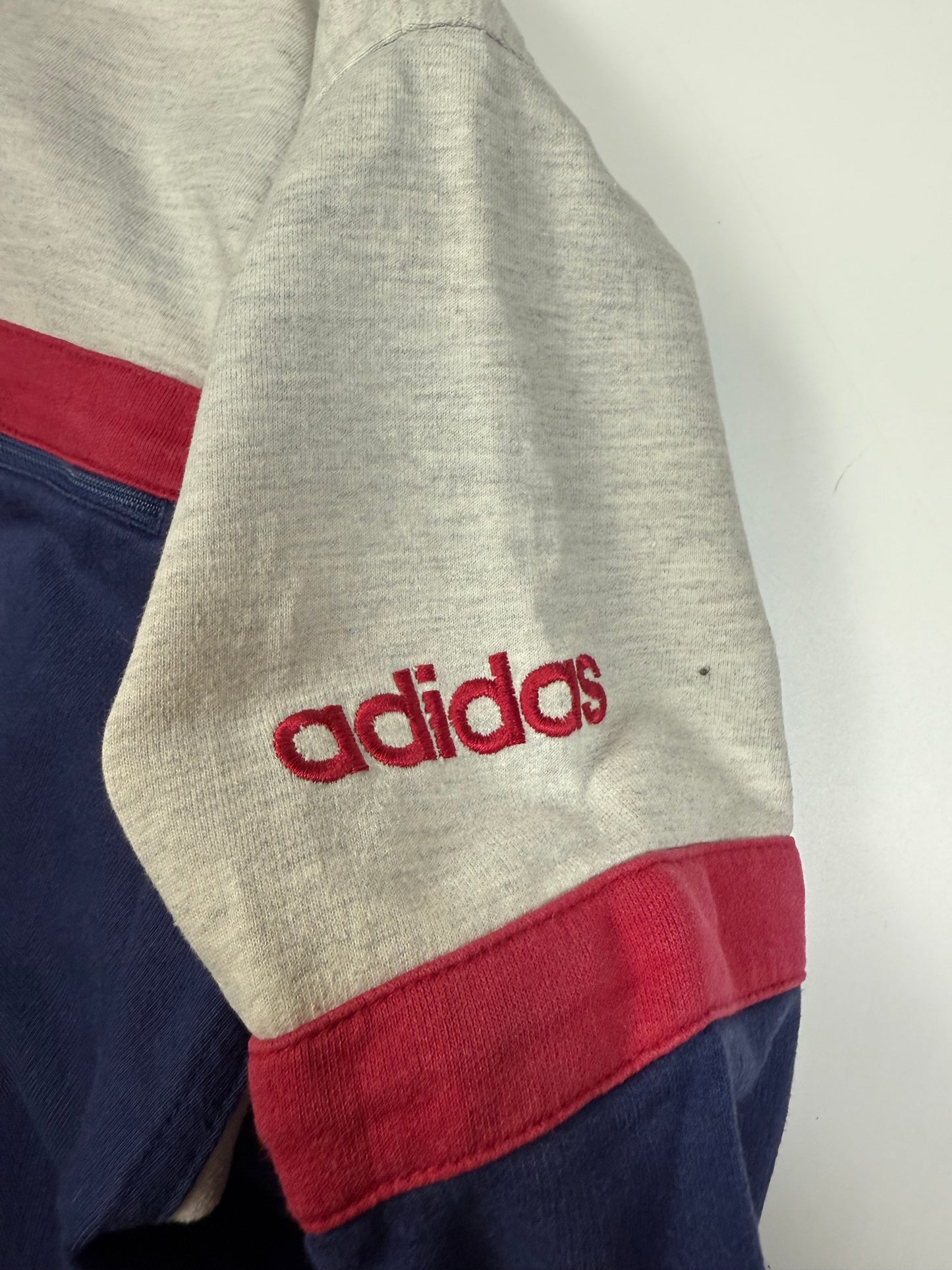 Vintage 90s Adidas full zip sweatshirt (M)