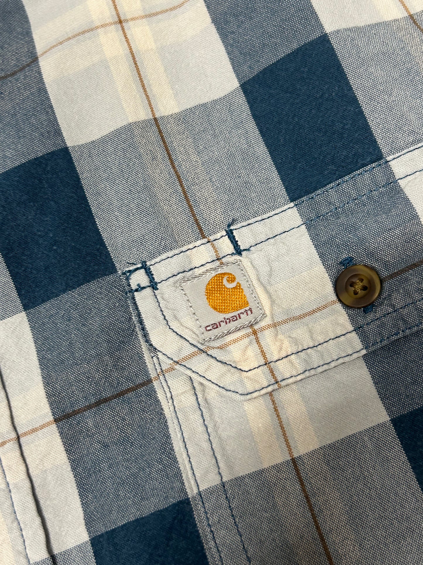 Carhartt short sleeve check shirt (XL)