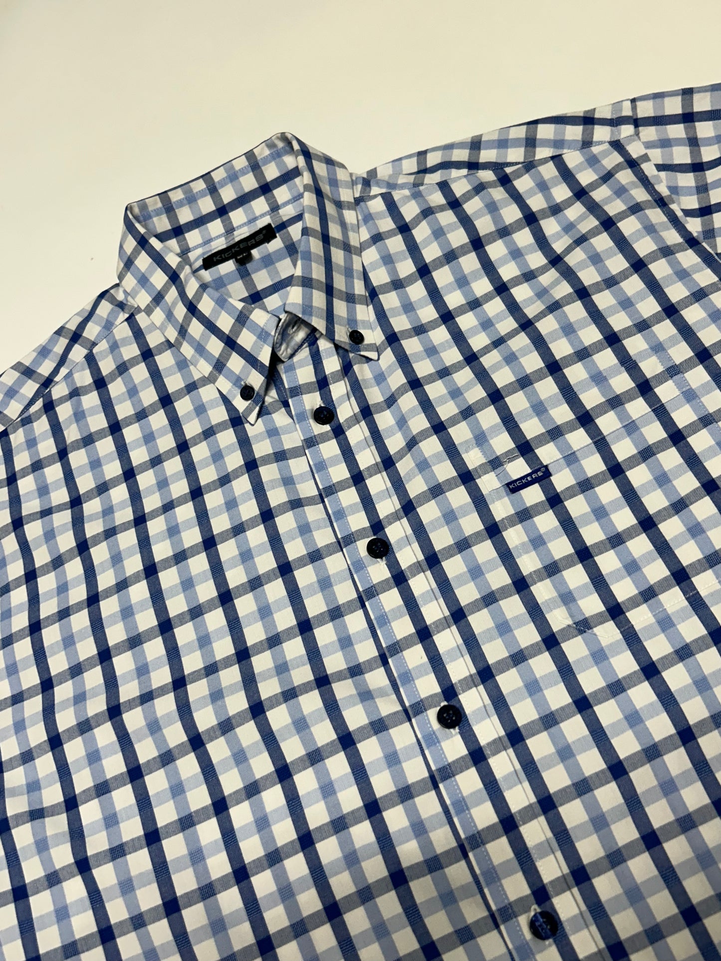 Vintage Kickers short sleeve check shirt (XL)