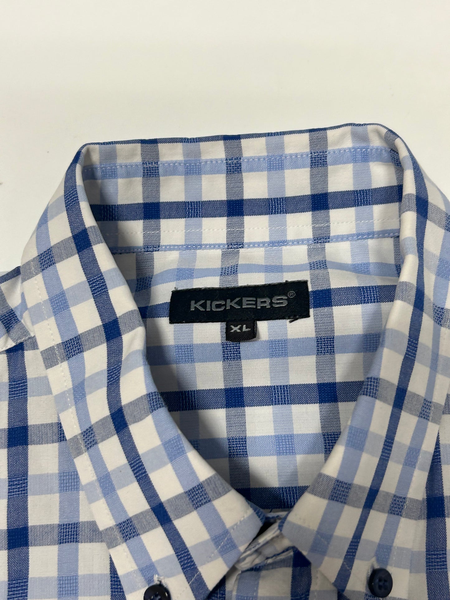 Vintage Kickers short sleeve check shirt (XL)
