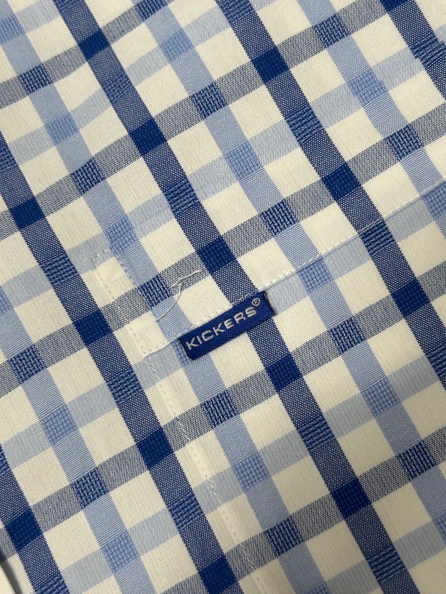 Vintage Kickers short sleeve check shirt (XL)