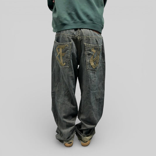 Vintage Ecko Unltd baggy hip hop Jeans (W40)