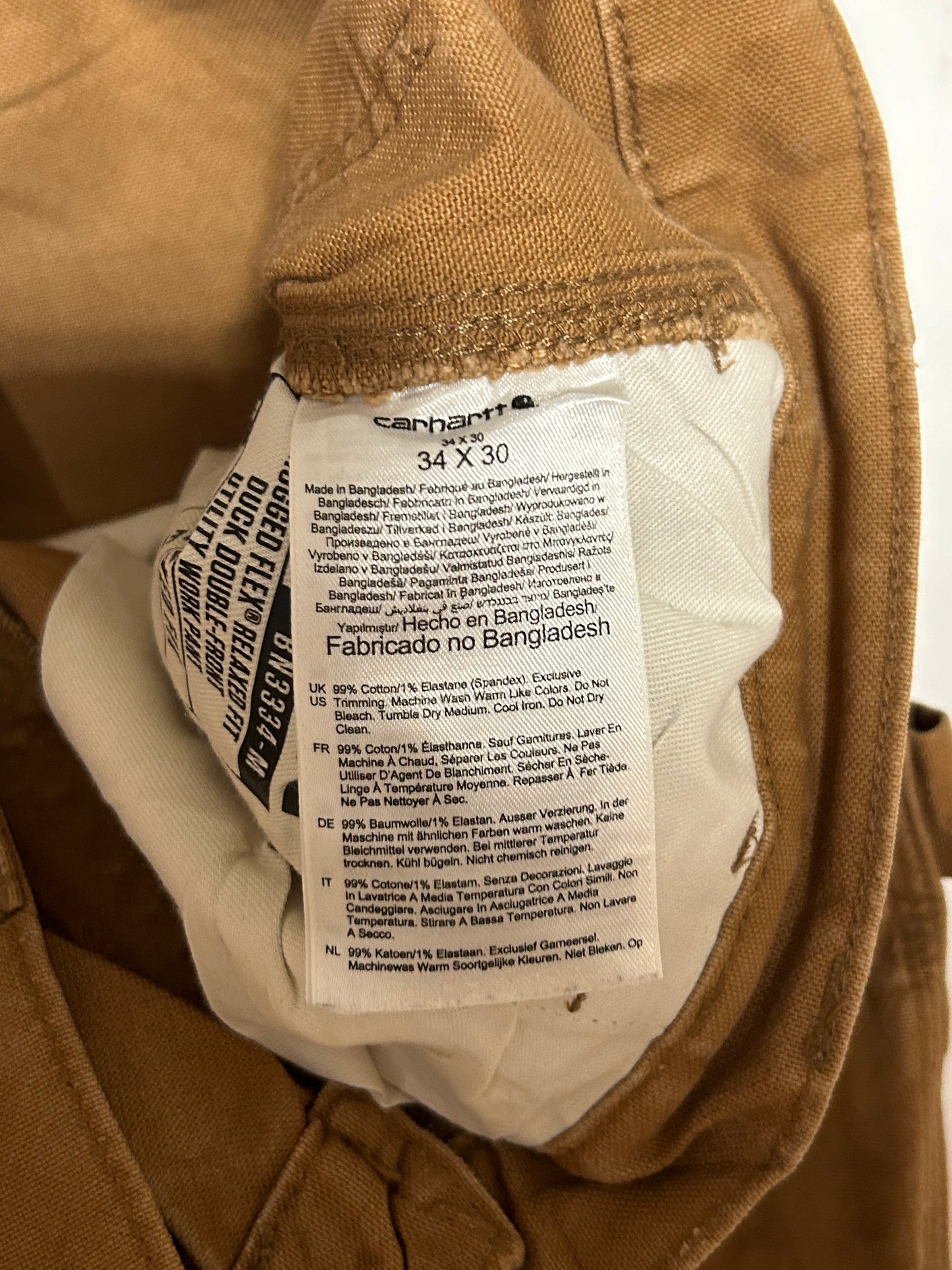 Carhartt double knee baggy carpenter pants (W34)