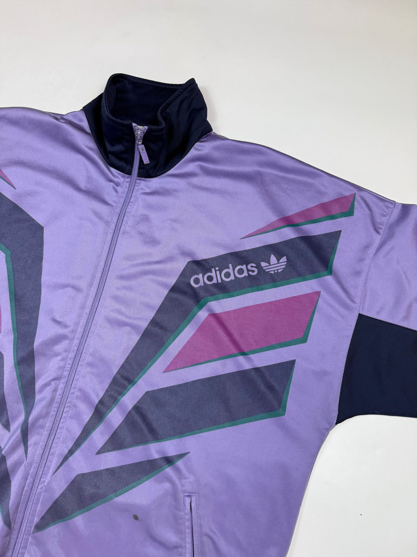 Vintage 90s Adidas originals abstract track jacket (M)