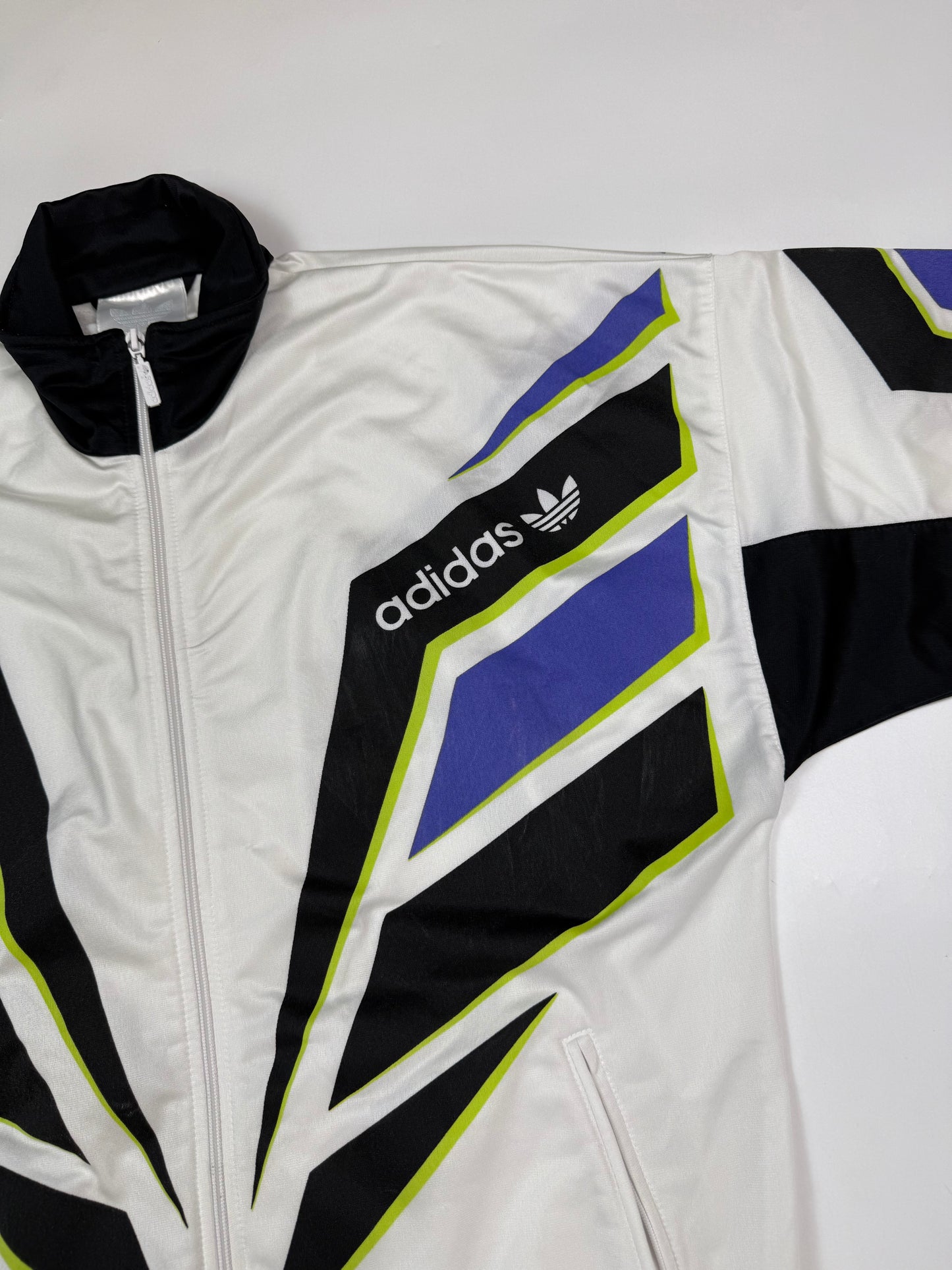 Vintage 90s Adidas originals abstract track jacket (S)
