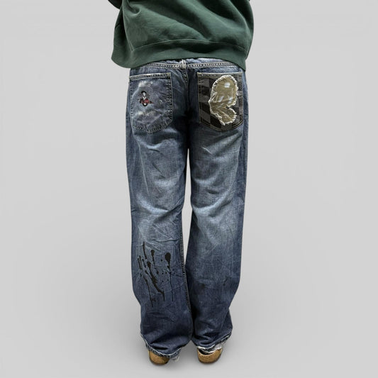 Vintage Y2K baggy hip hop Jeans (W38)