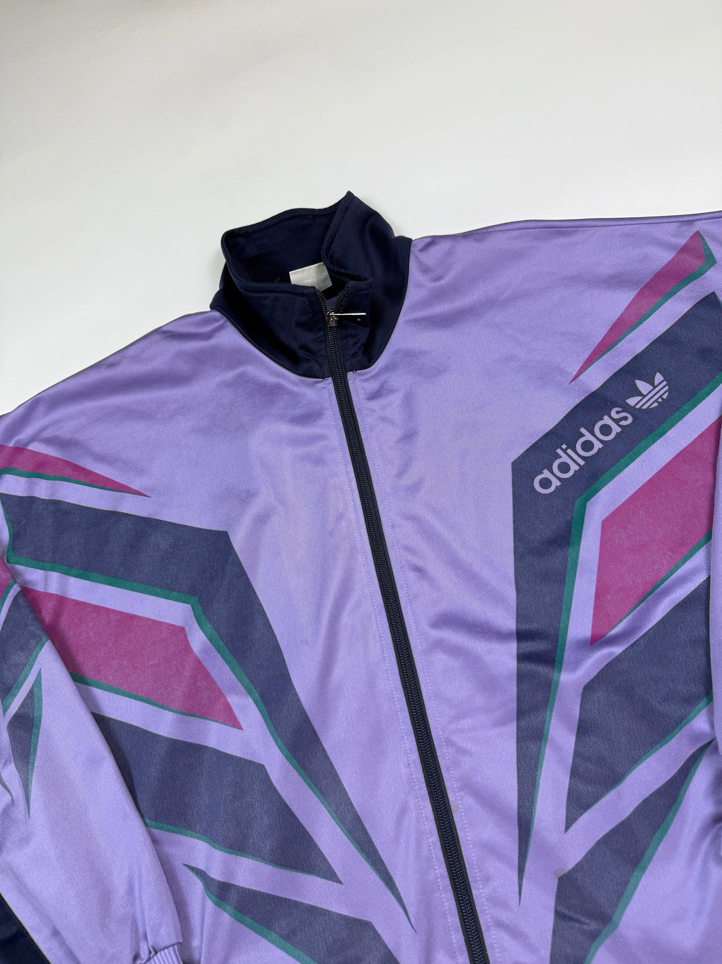 Vintage 90s Adidas originals abstract track jacket (L)