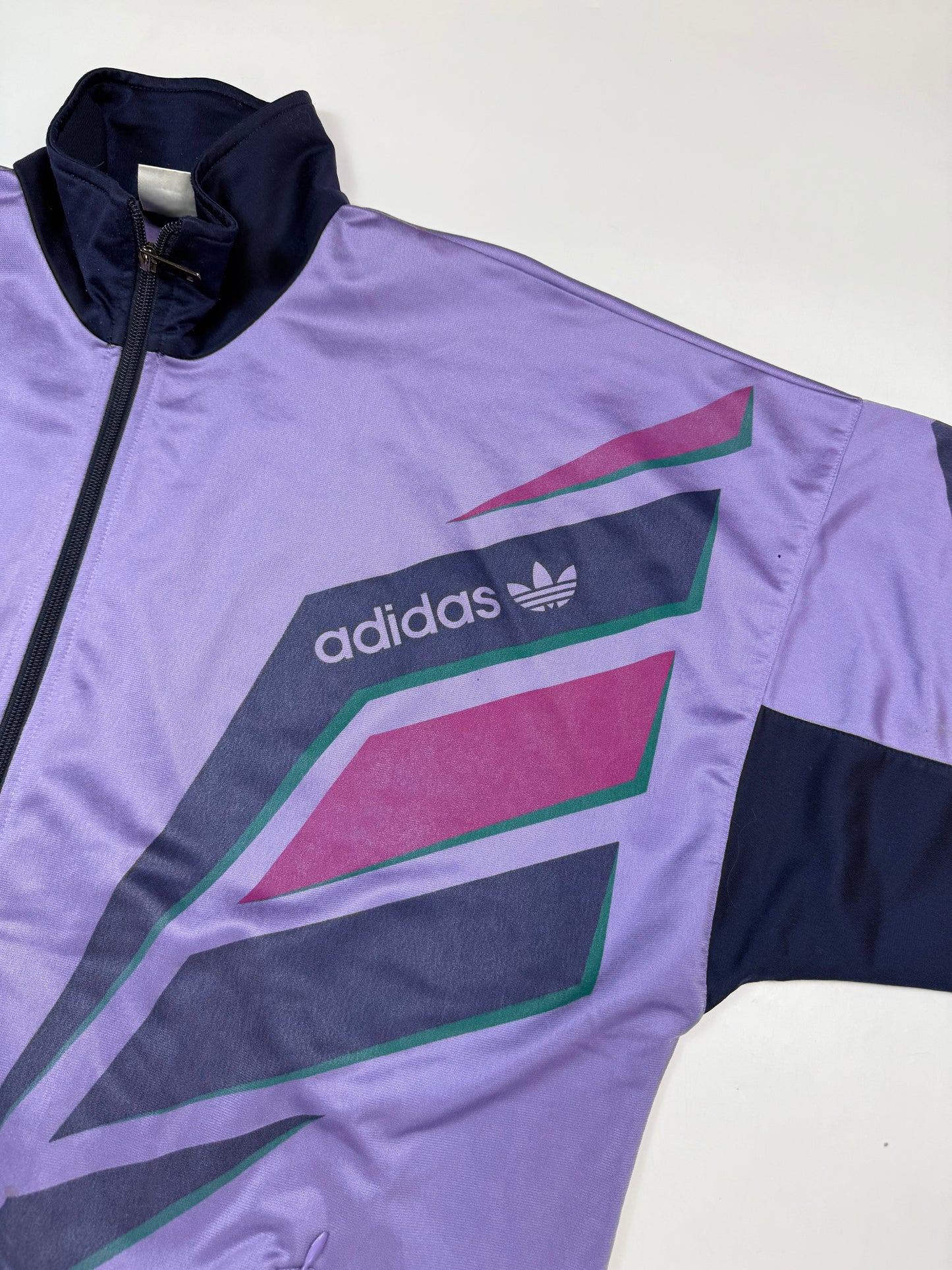 Vintage 90s Adidas originals abstract track jacket (L)