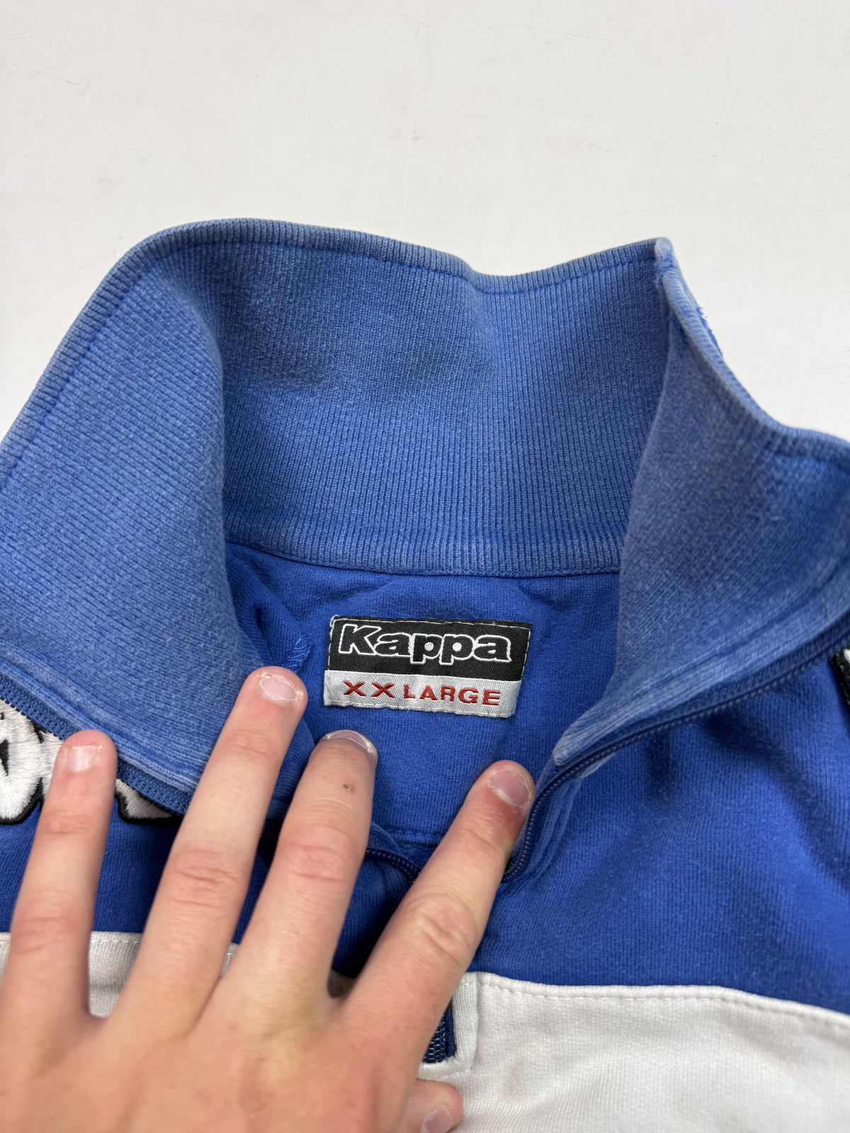 Vintage Sampdoria Kappa football quarter zip sweatshirt (XXL)