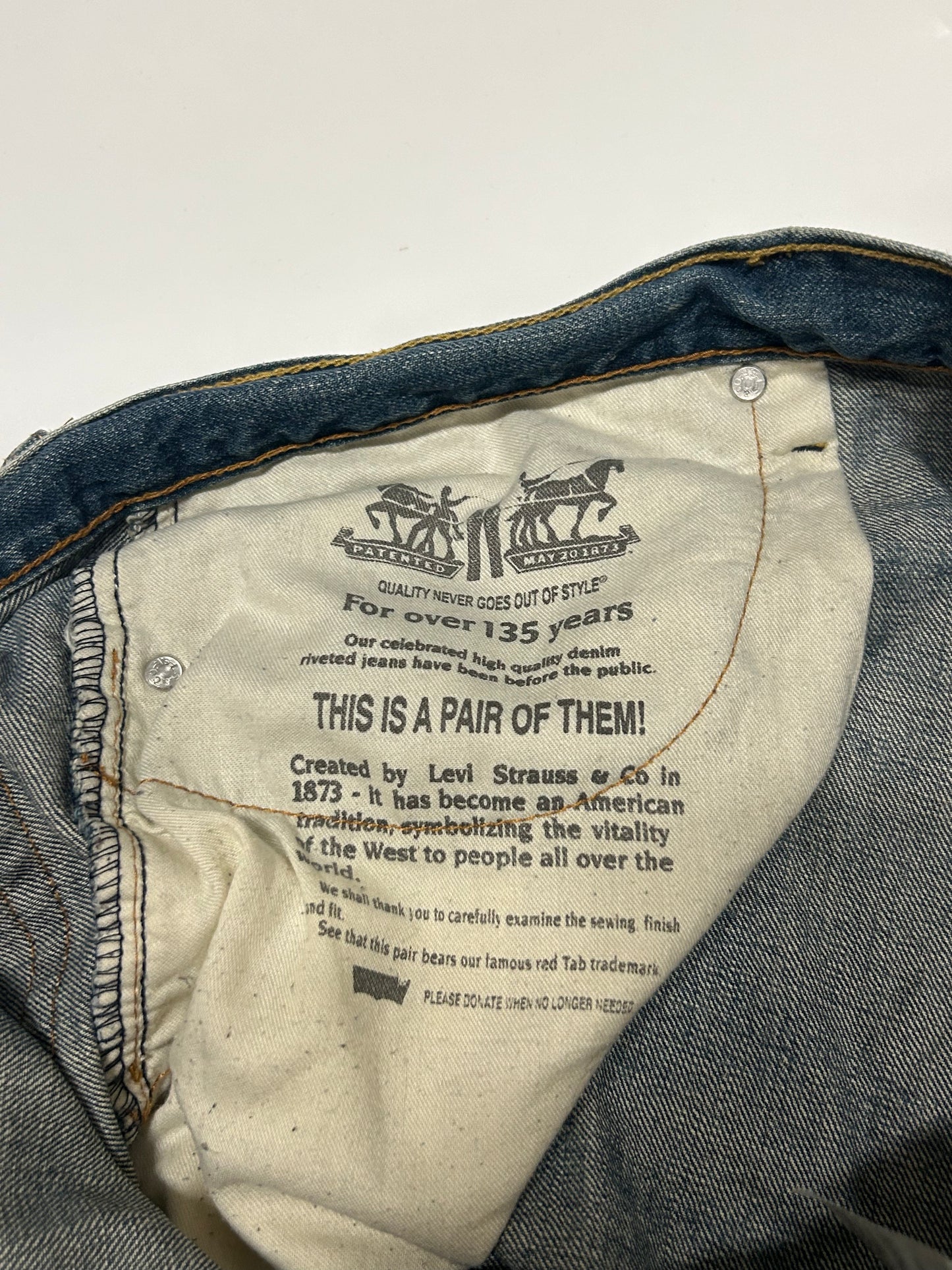 Levi's 569 jorts (W38)