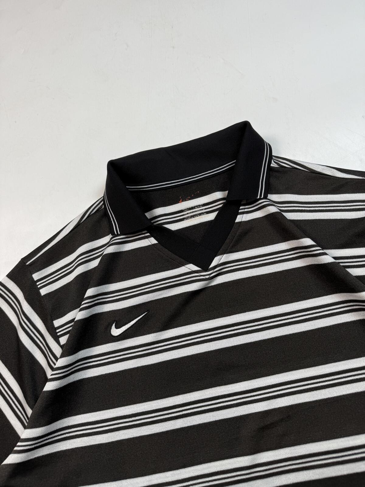 Vintage Nike striped collared football shirt (XL)