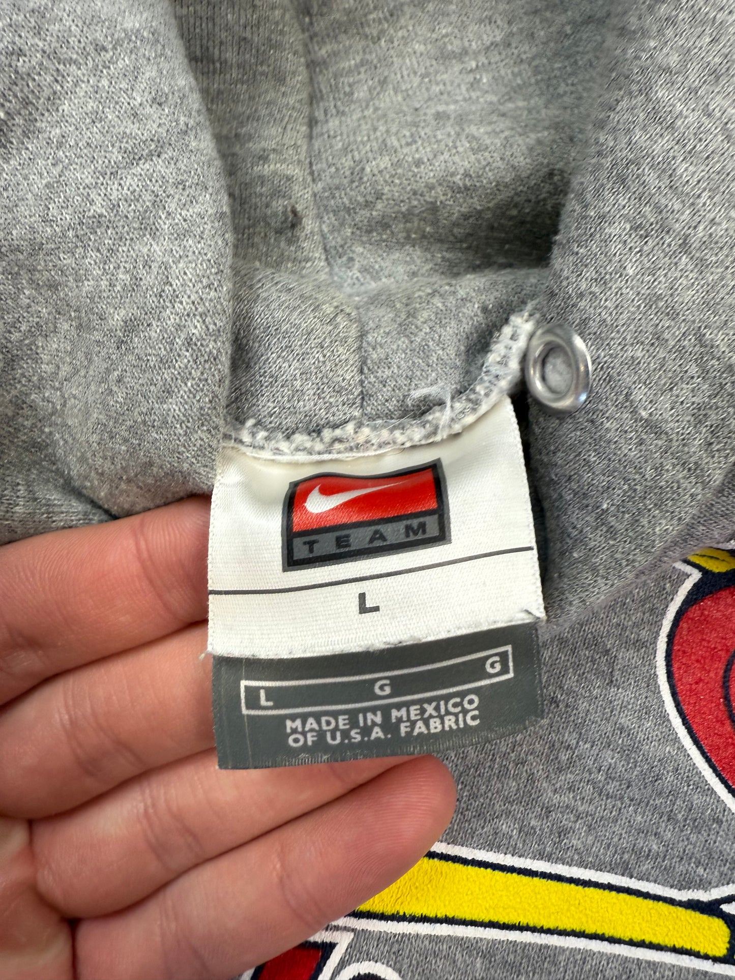 Vintage Nike St Louis Cardinals world series 2006 centre swoosh hoodie (L)