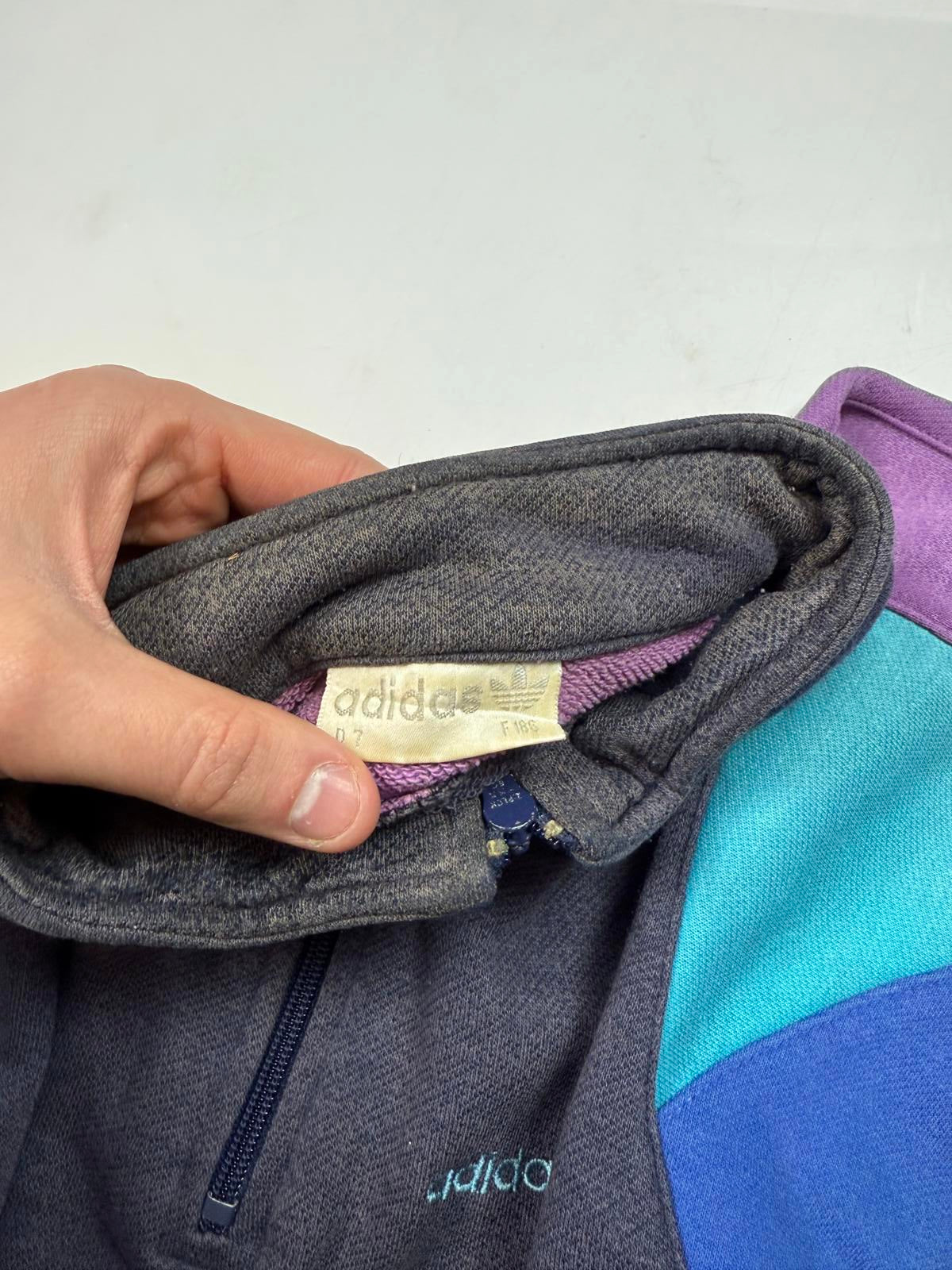 Vintage 90s adidas originals colour block sweatshirt (L)