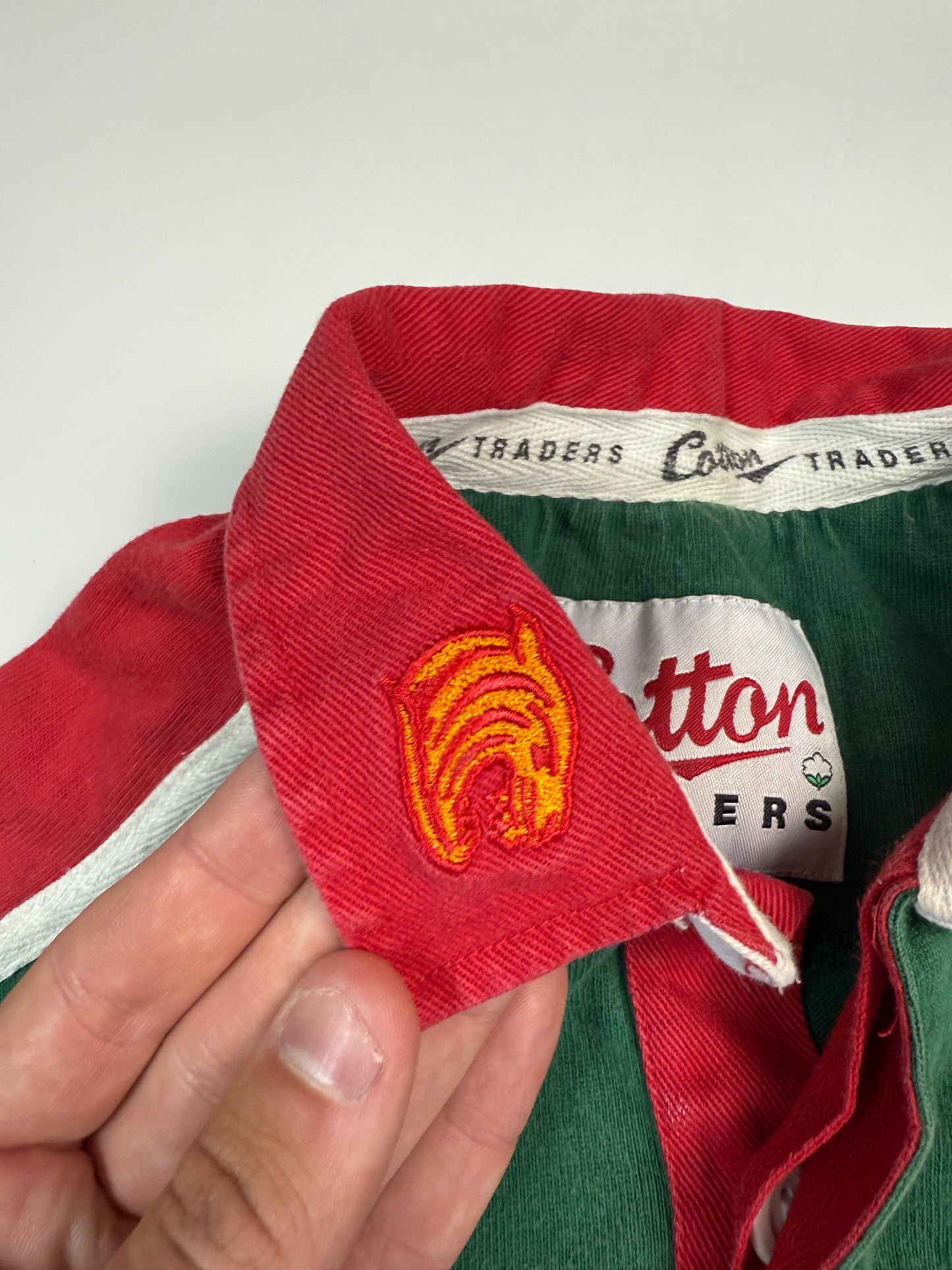 Vintage Leicester Tigers 2002/03 Cotton Traders rugby shirt (XS)