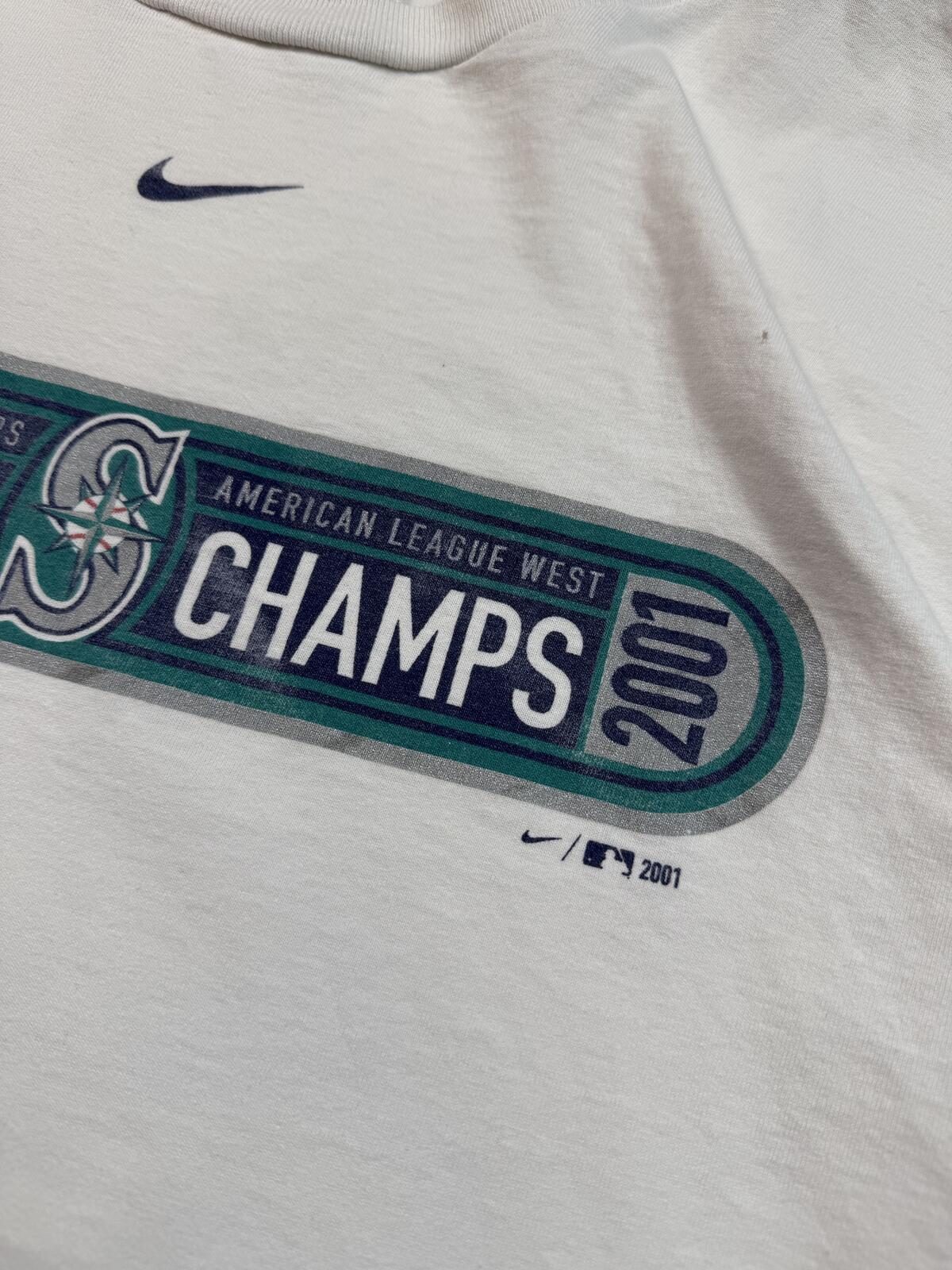Vintage Nike Seattle mariners centre swoosh tee (L)