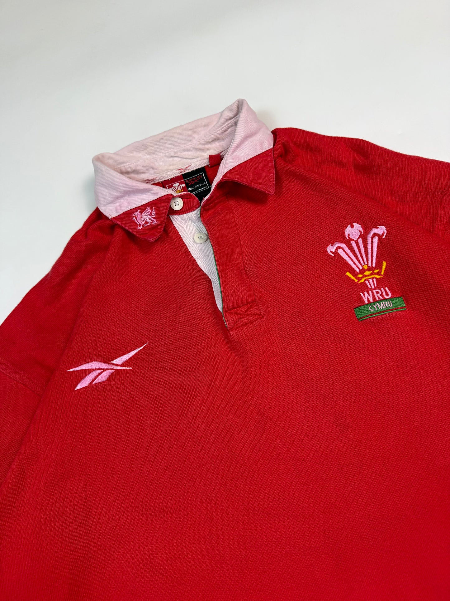 Vintage Wales 1998-00 Reebok rugby union shirt (L)