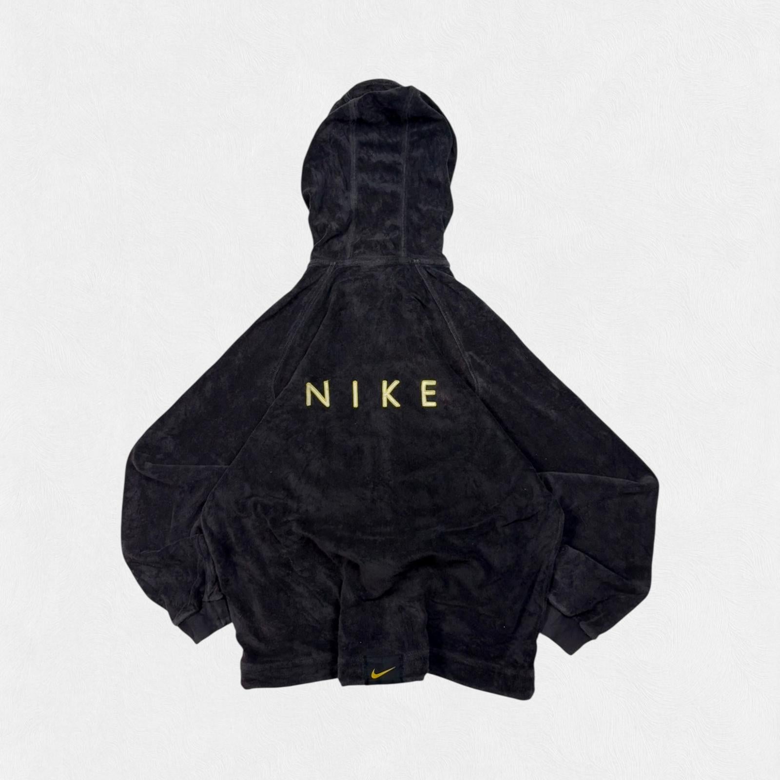 Vintage 90s Nike velour full zip hoodie (WL)