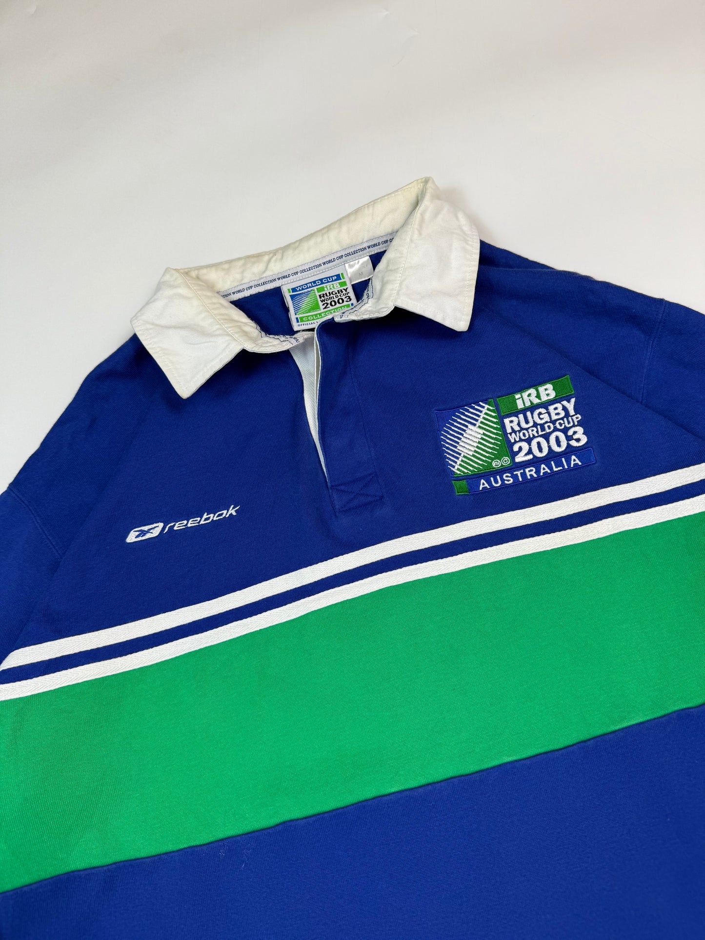 Vintage Australia rugby world cup 2003 Reebok rugby shirt (M)