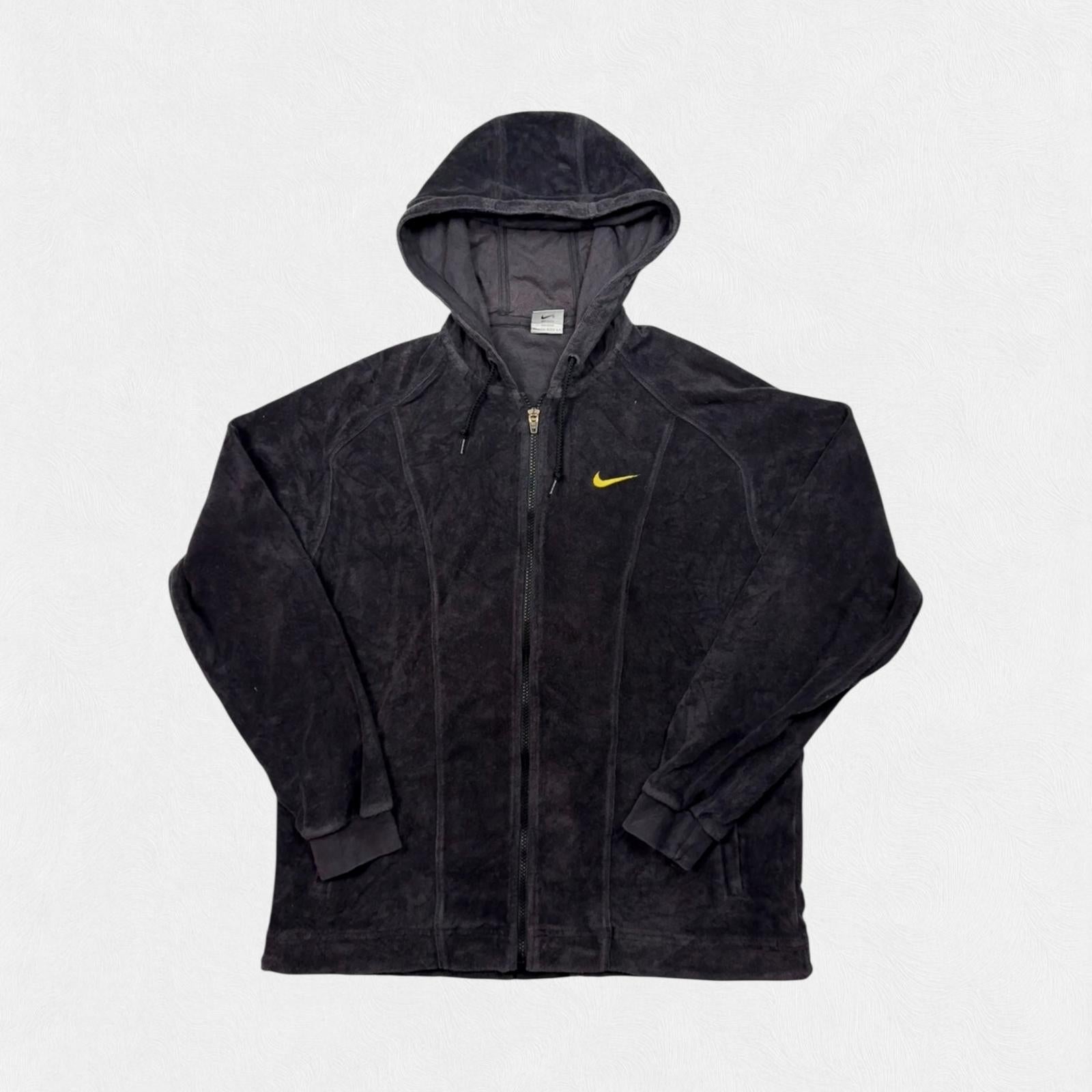 Vintage 90s Nike velour full zip hoodie (WL)