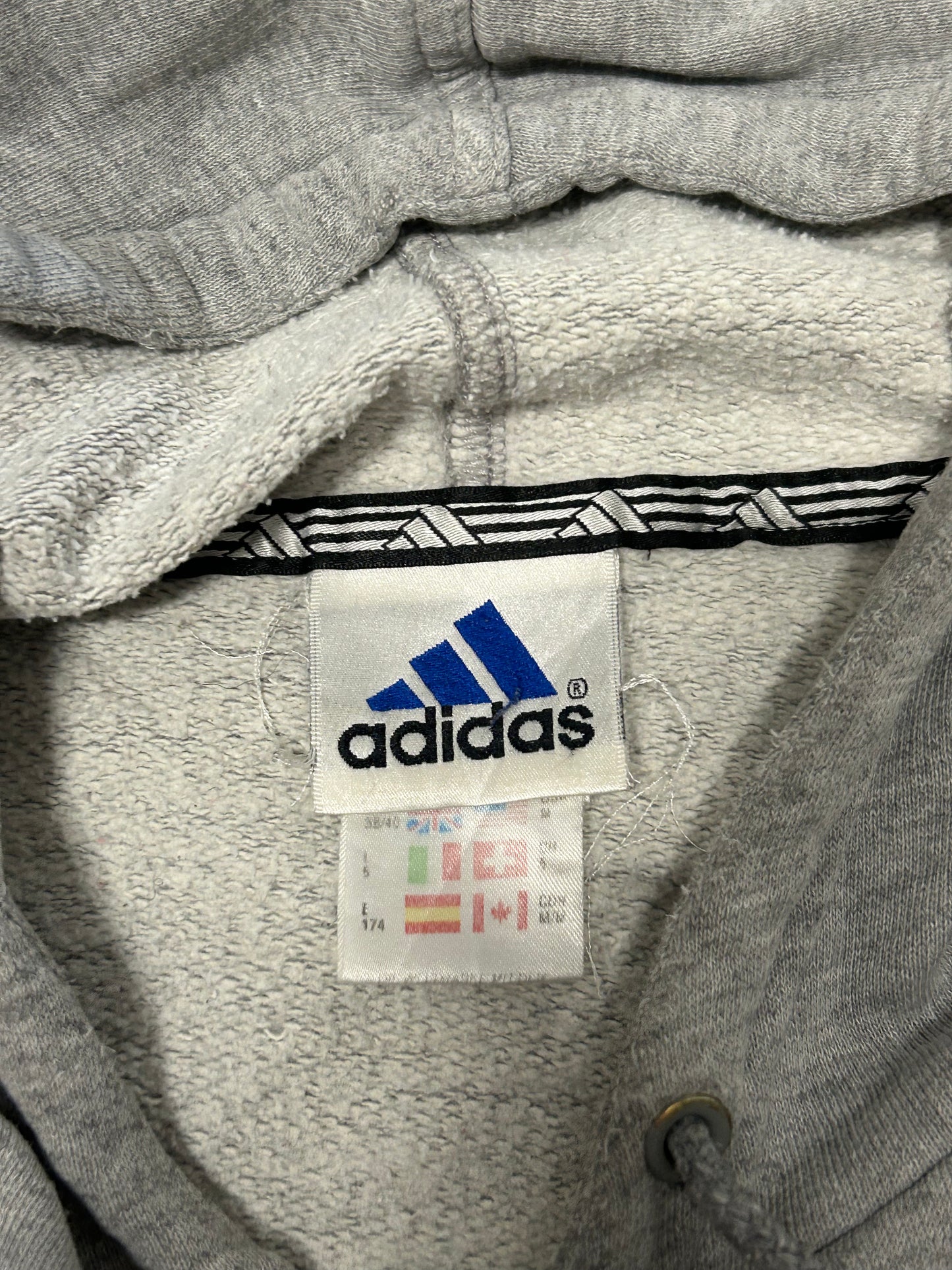 Vintage 90s adidas small logo hoodie (M)