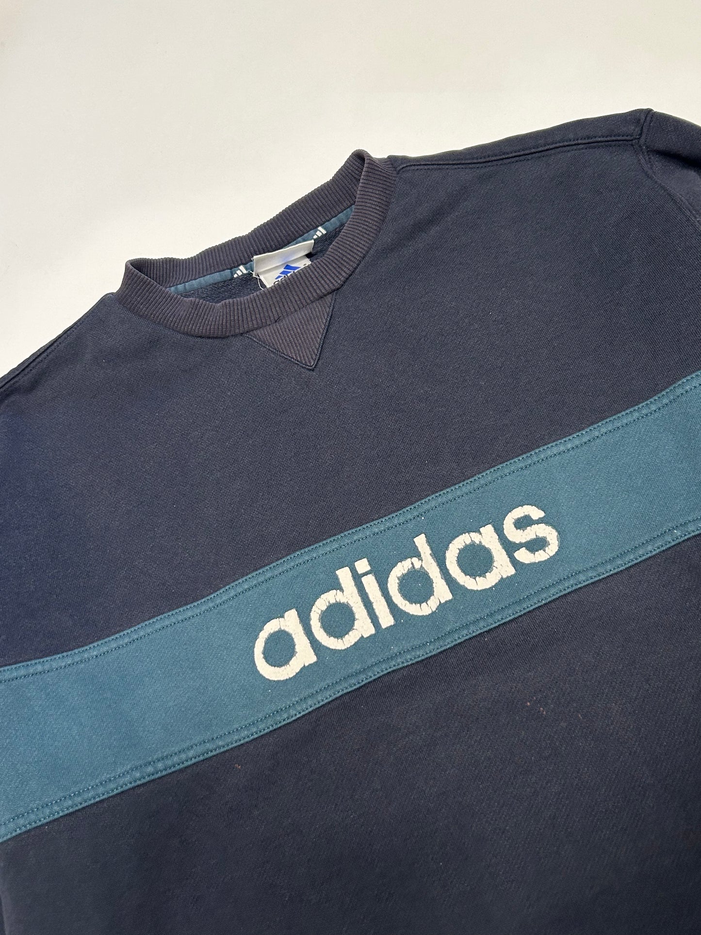 Vintage adidas spell out sweatshirt (M)