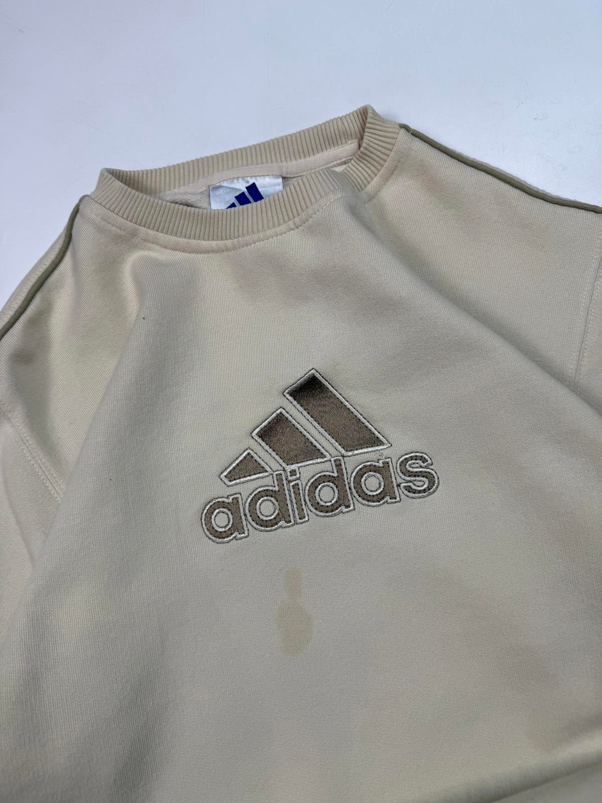 Vintage Adidas centre logo sweatshirt (S)