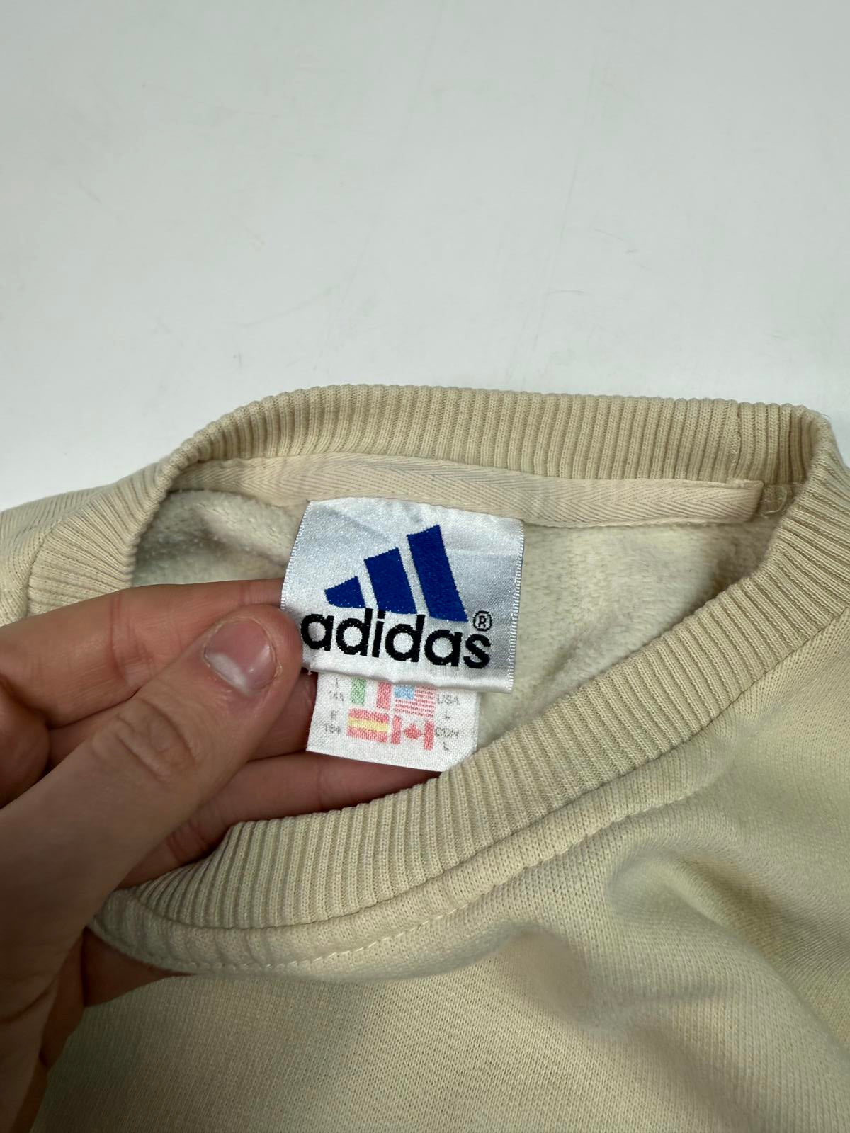 Vintage Adidas centre logo sweatshirt (S)