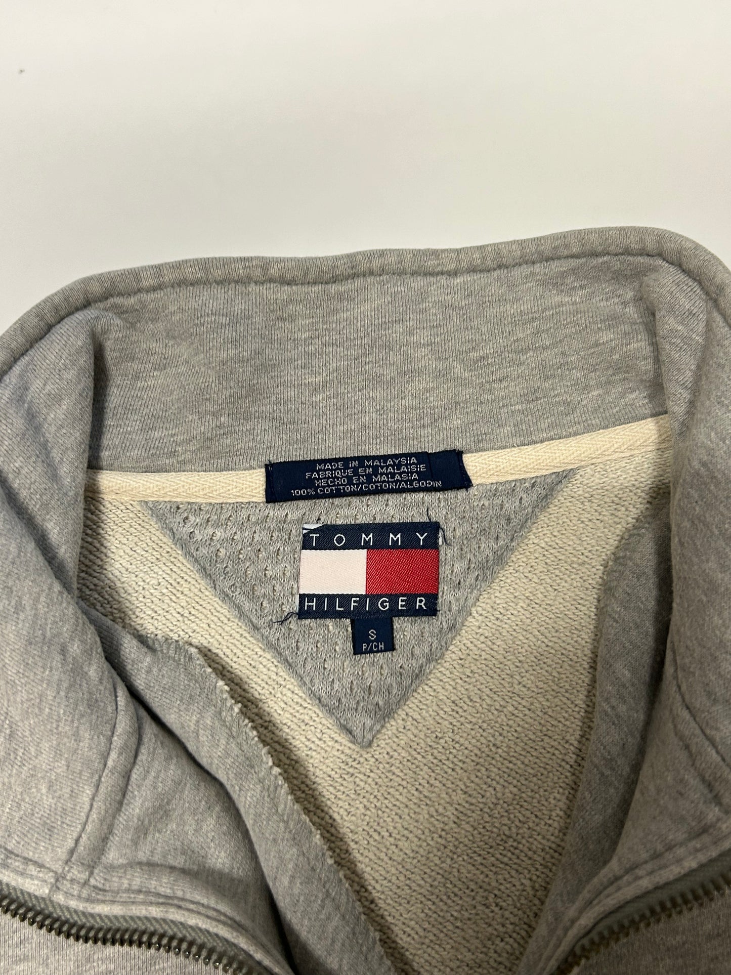 Vintage 90s Tommy Hilfiger quarter zip sweatshirt (S)