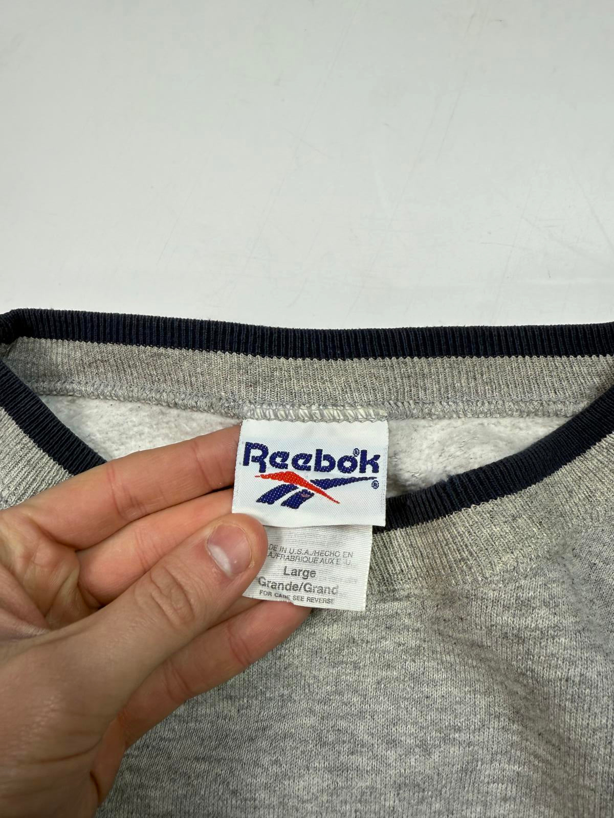 Vintage 90s Reebok spell out sweatshirt (L)
