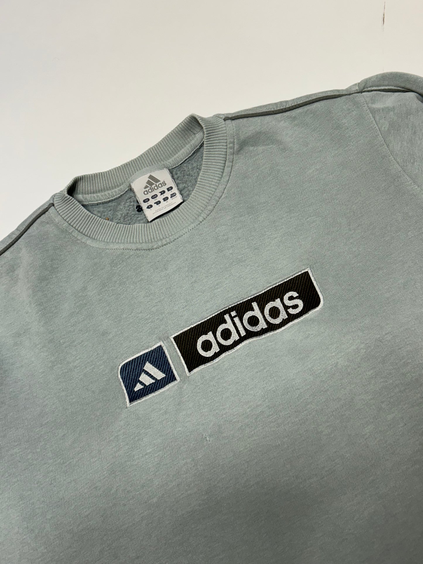 Vintage adidas spell out sweatshirt (S)