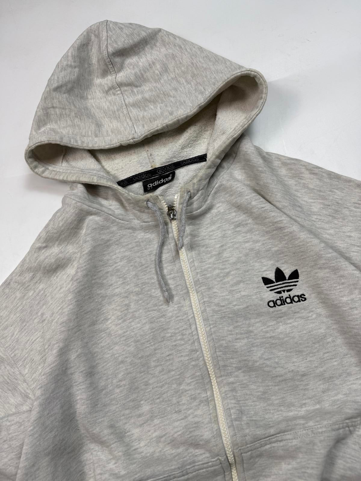 Vintage 90s Adidas originals full zip hoodie (L)