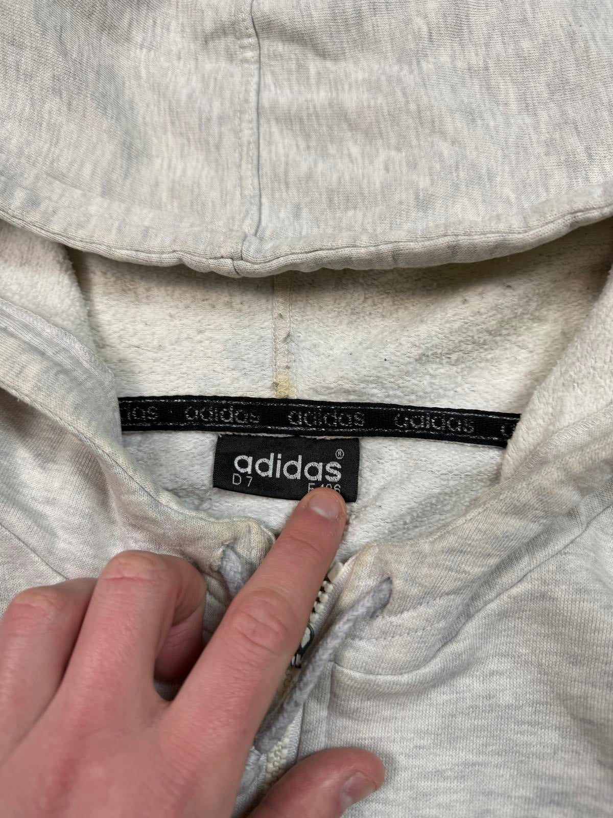 Vintage 90s Adidas originals full zip hoodie (L)