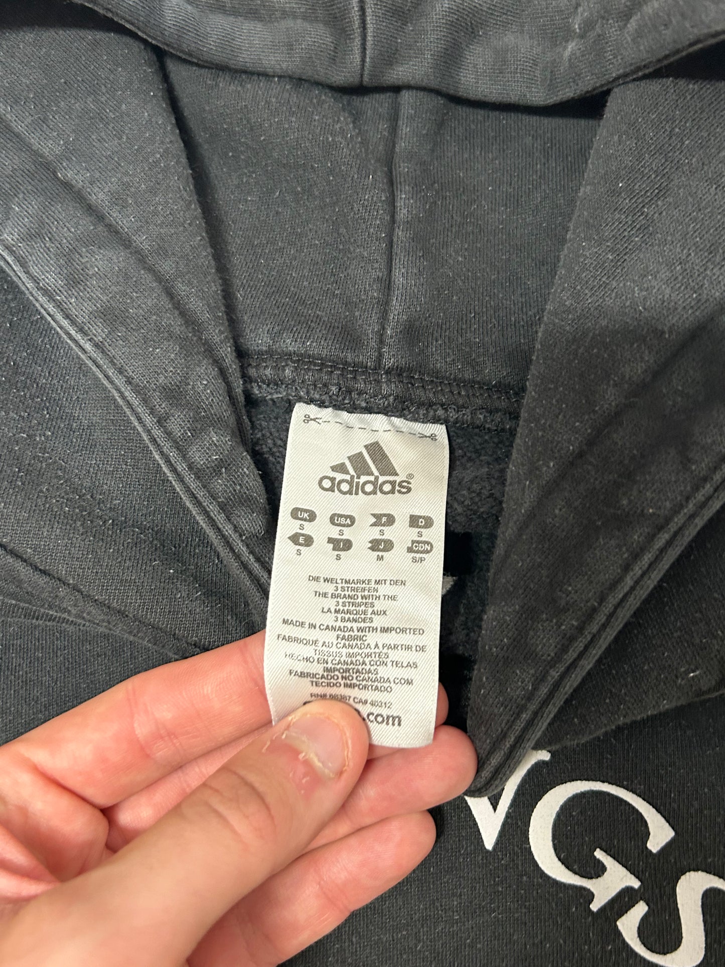 Adidas vikings centre logo hoodie (S)