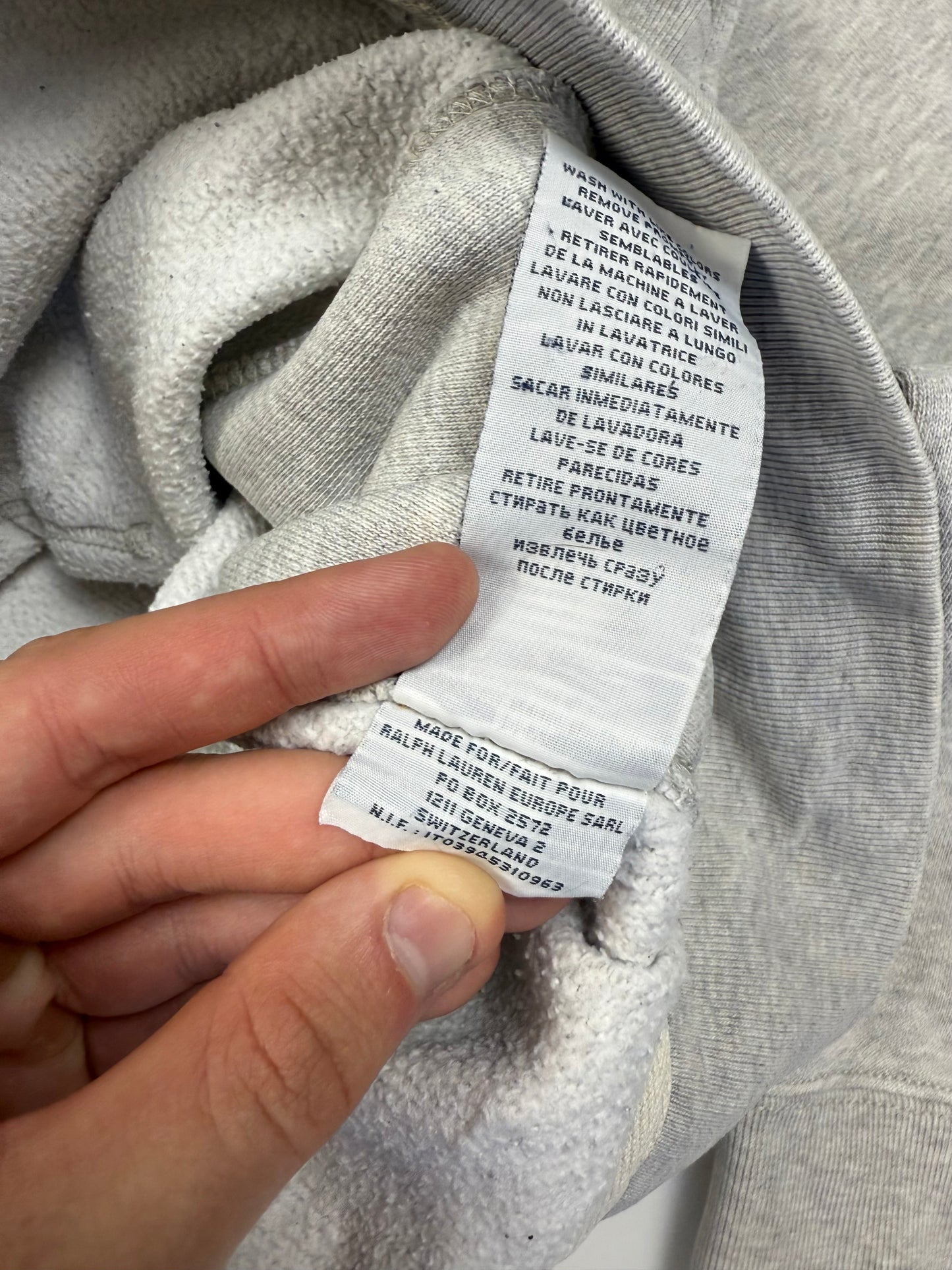 Vintage Polo Ralph Lauren full zip hoodie (L)